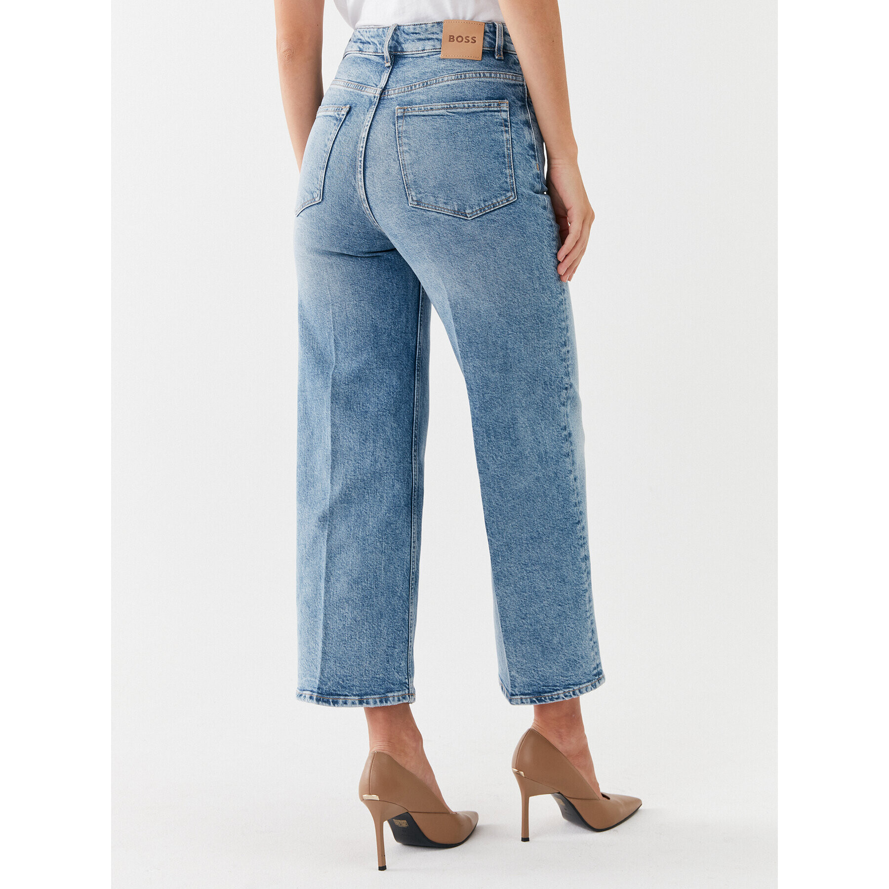 Boss Дънки Marlene Hr 50497326 Син Relaxed Fit - Pepit.bg
