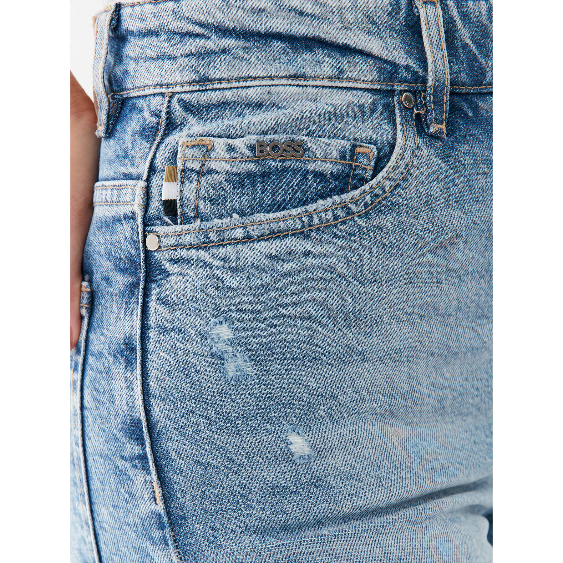 Boss Дънки Marlene Hr 50497326 Син Relaxed Fit - Pepit.bg