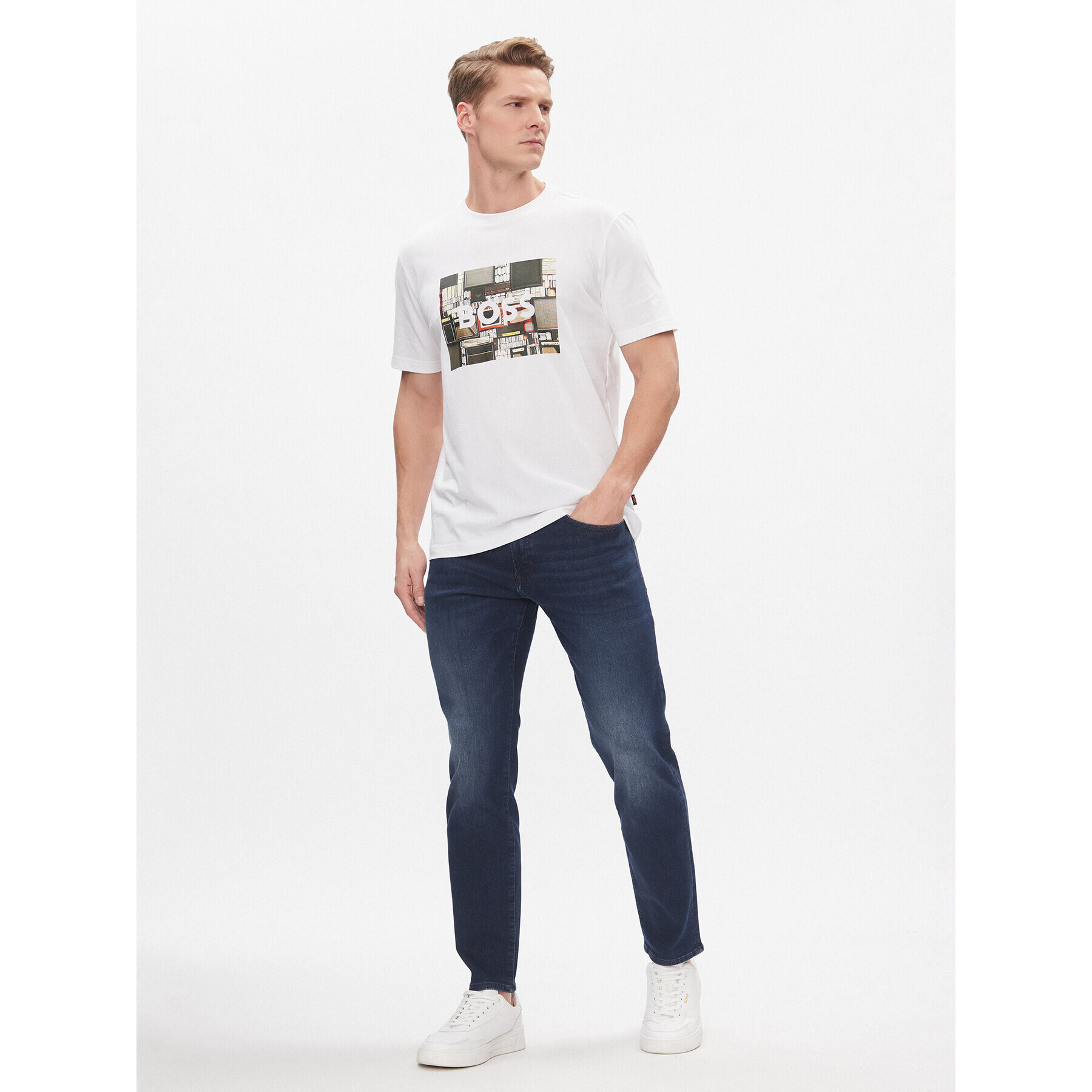 Boss Дънки Re.Maine BC-P 50508037 Тъмносин Regular Fit - Pepit.bg