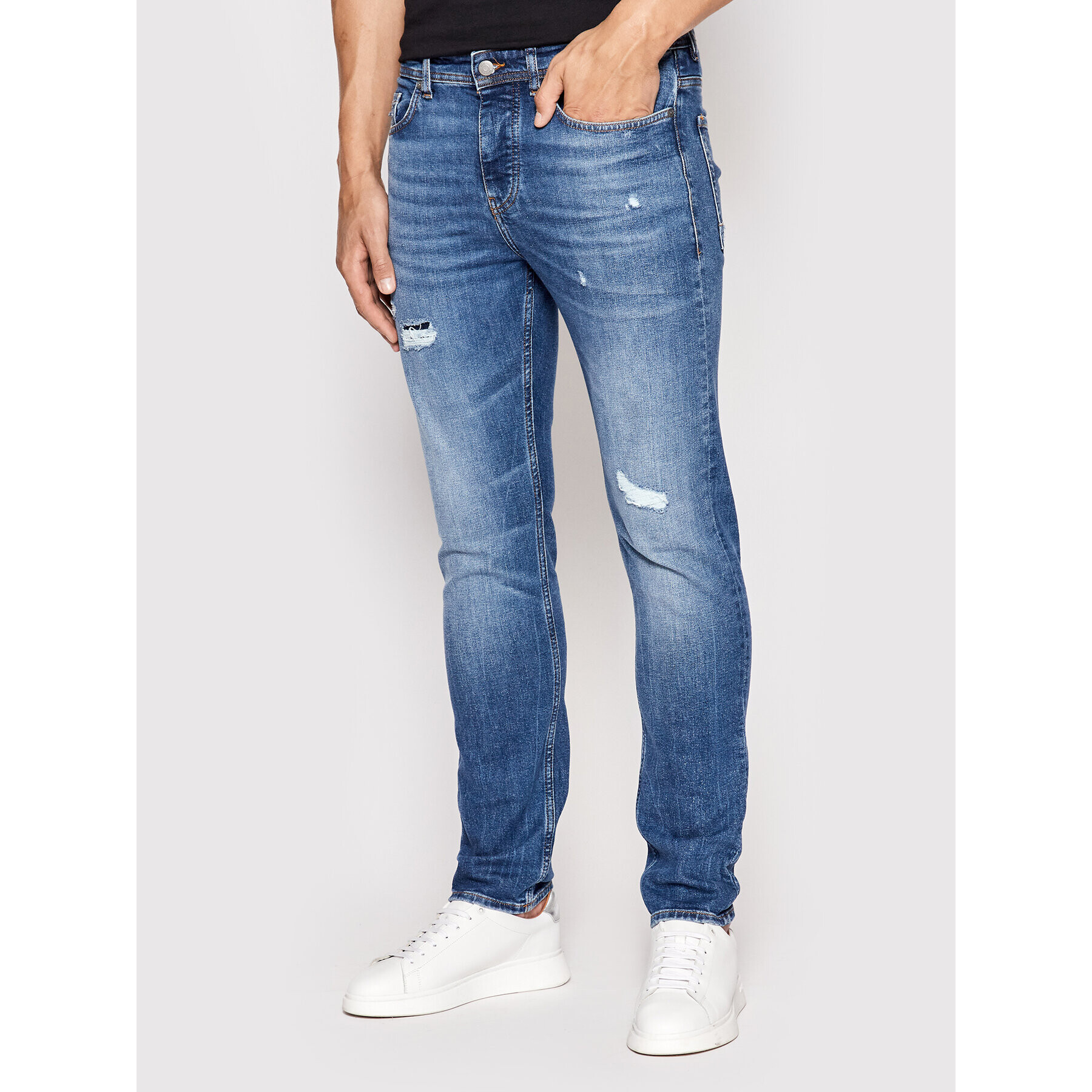 Boss Дънки Taber 50473061 Тъмносин Tapered Fit - Pepit.bg