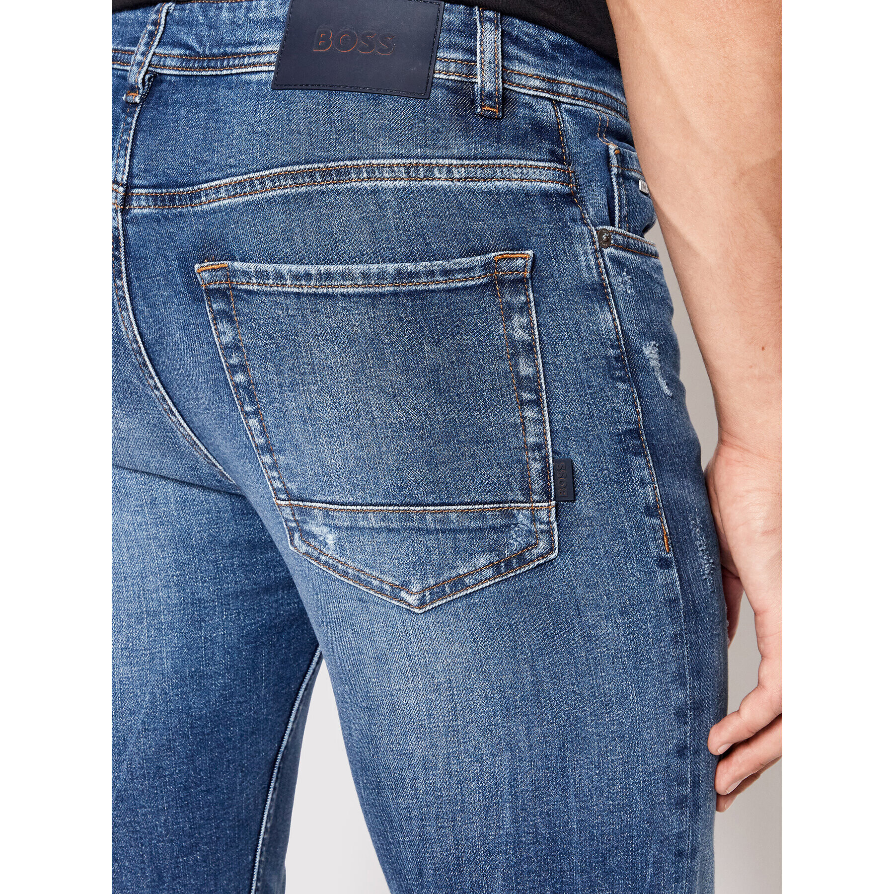 Boss Дънки Taber 50473061 Тъмносин Tapered Fit - Pepit.bg