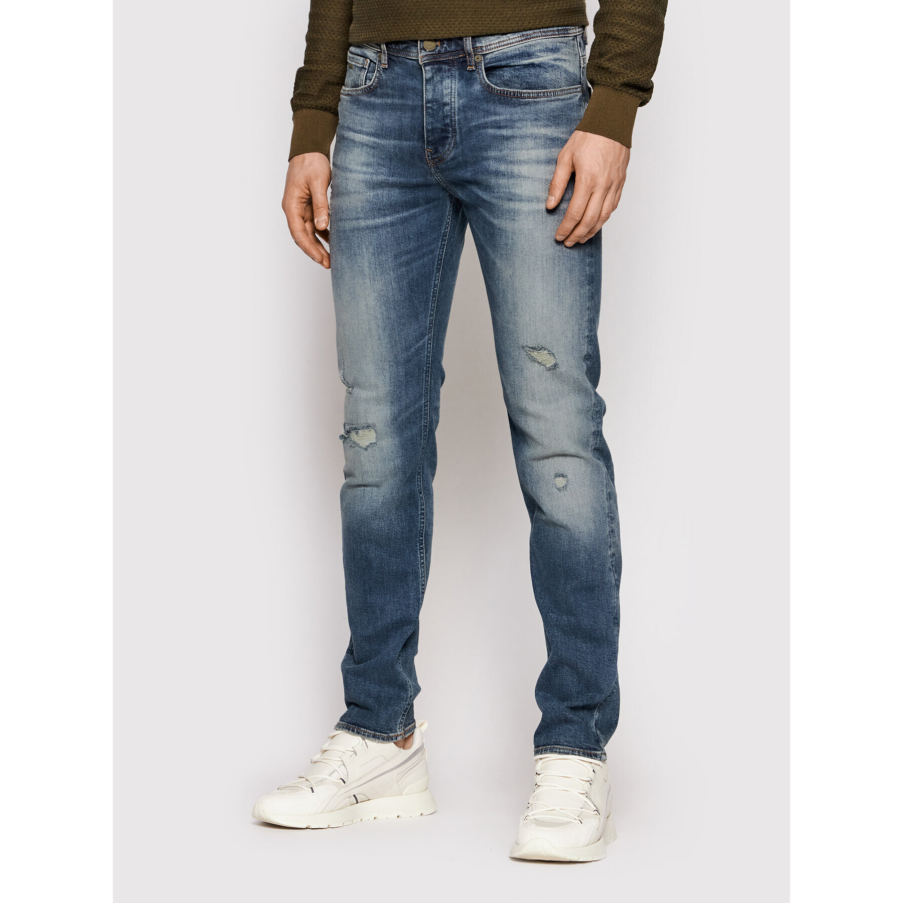 Boss Дънки Taber BC-P-1 Lucky 50458984 Син Tapered Fit - Pepit.bg