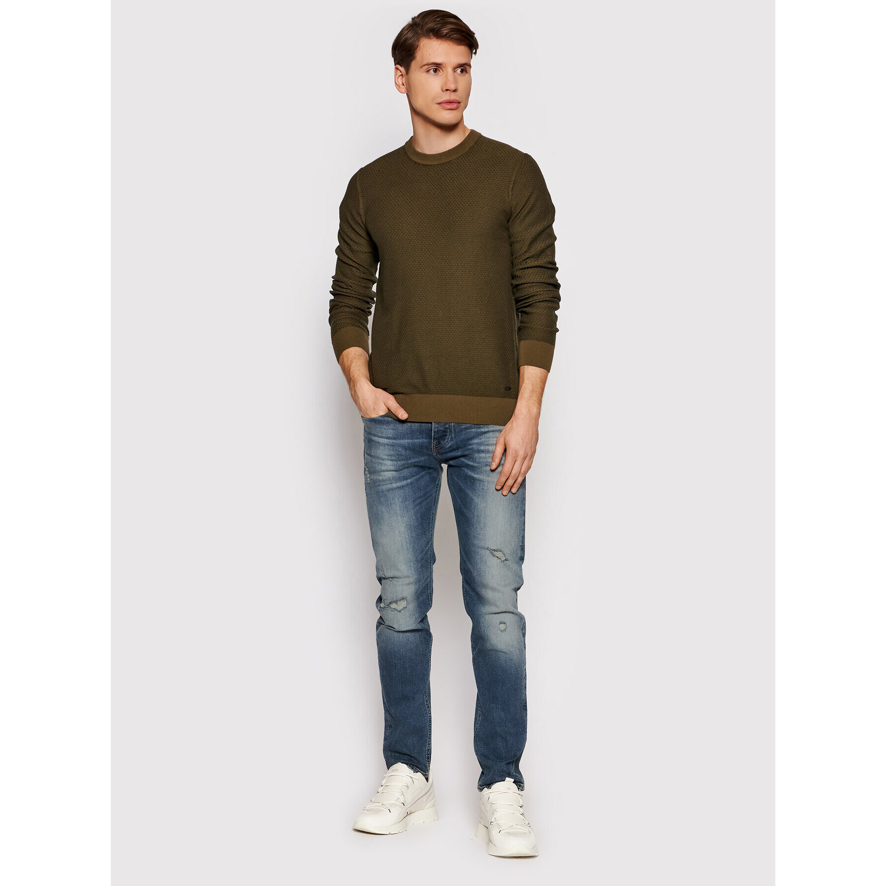 Boss Дънки Taber BC-P-1 Lucky 50458984 Син Tapered Fit - Pepit.bg