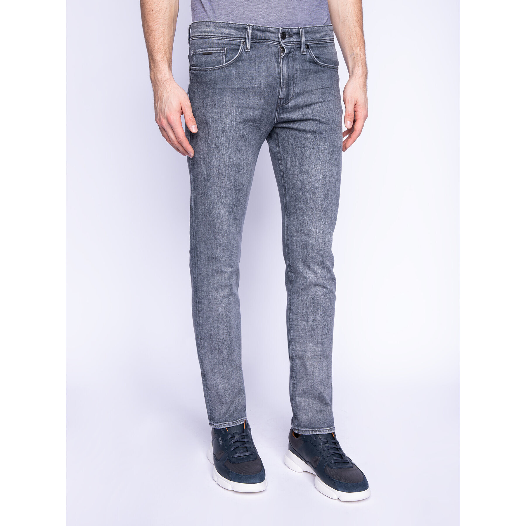 Boss Дънки тип Slim Fit Delaware3-1F 50426523 Сив Slim Fit - Pepit.bg