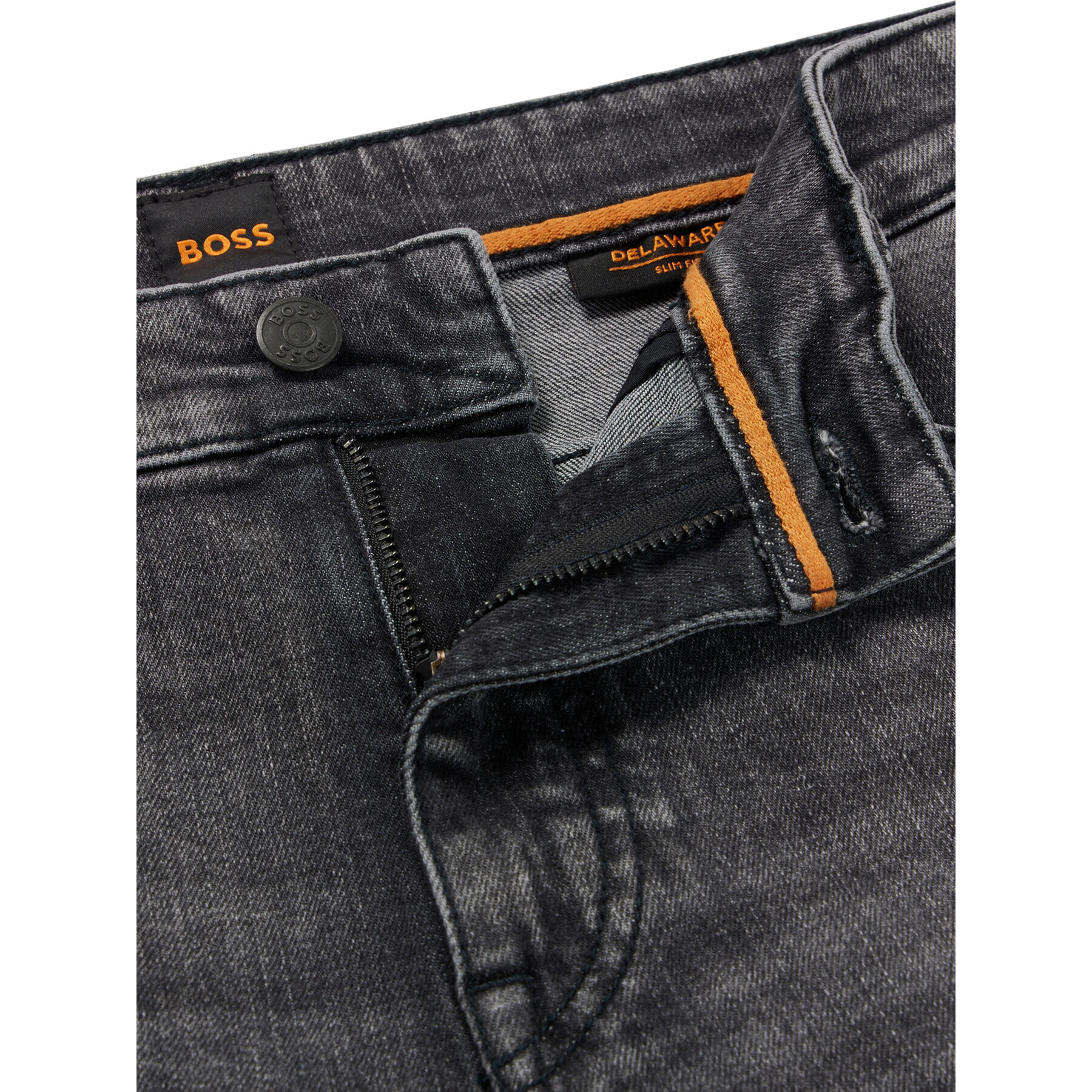 Boss Дънкови шорти Delaware 50488630 Сив Slim Fit - Pepit.bg