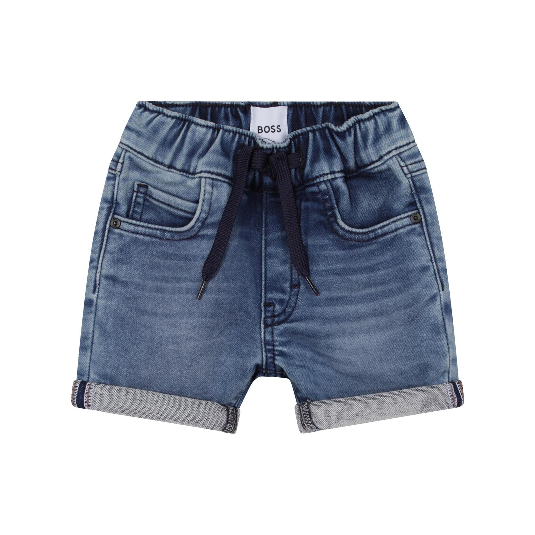 Boss Дънкови шорти J04467 S Син Regular Fit - Pepit.bg