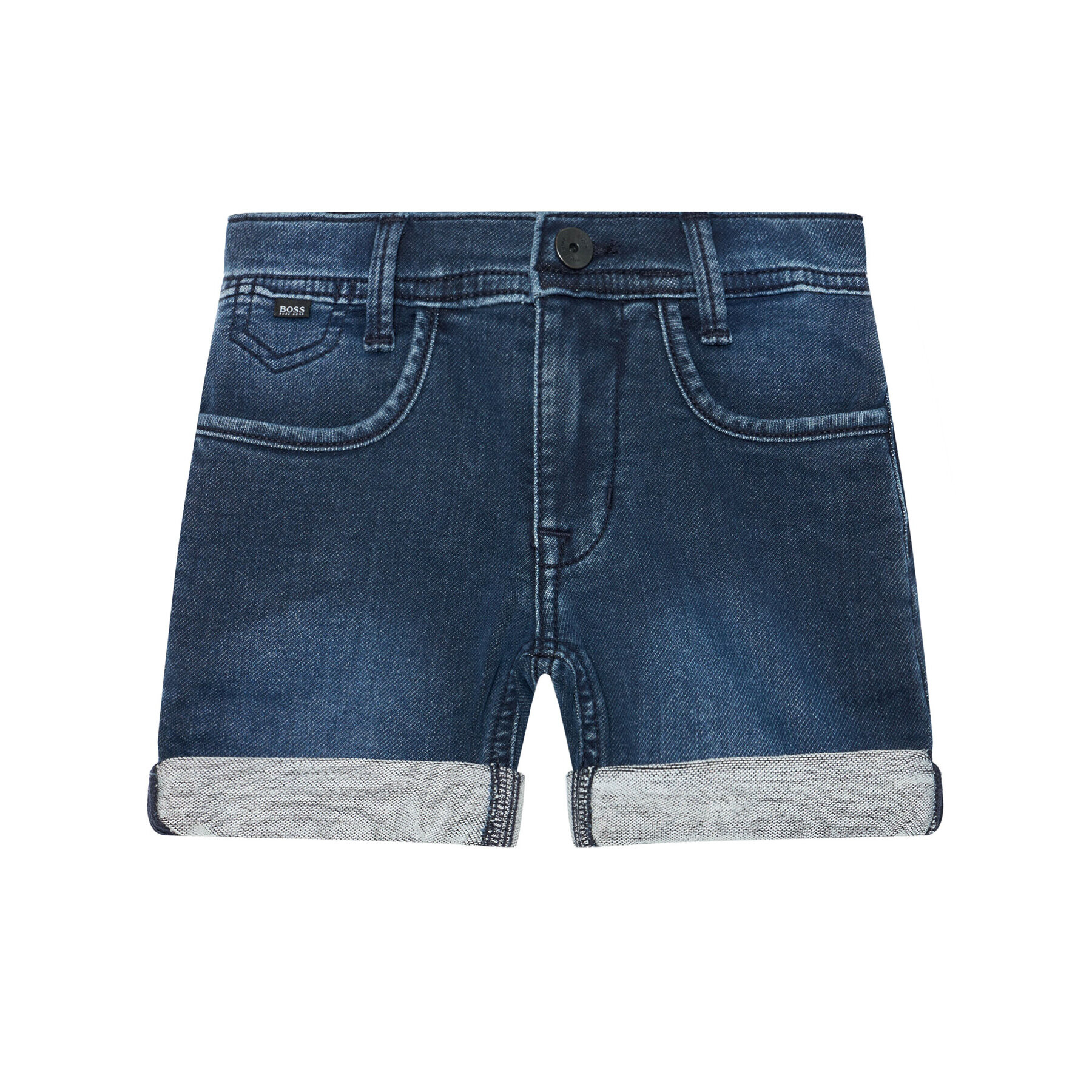 Boss Дънкови шорти J24694 S Тъмносин Regular Fit - Pepit.bg