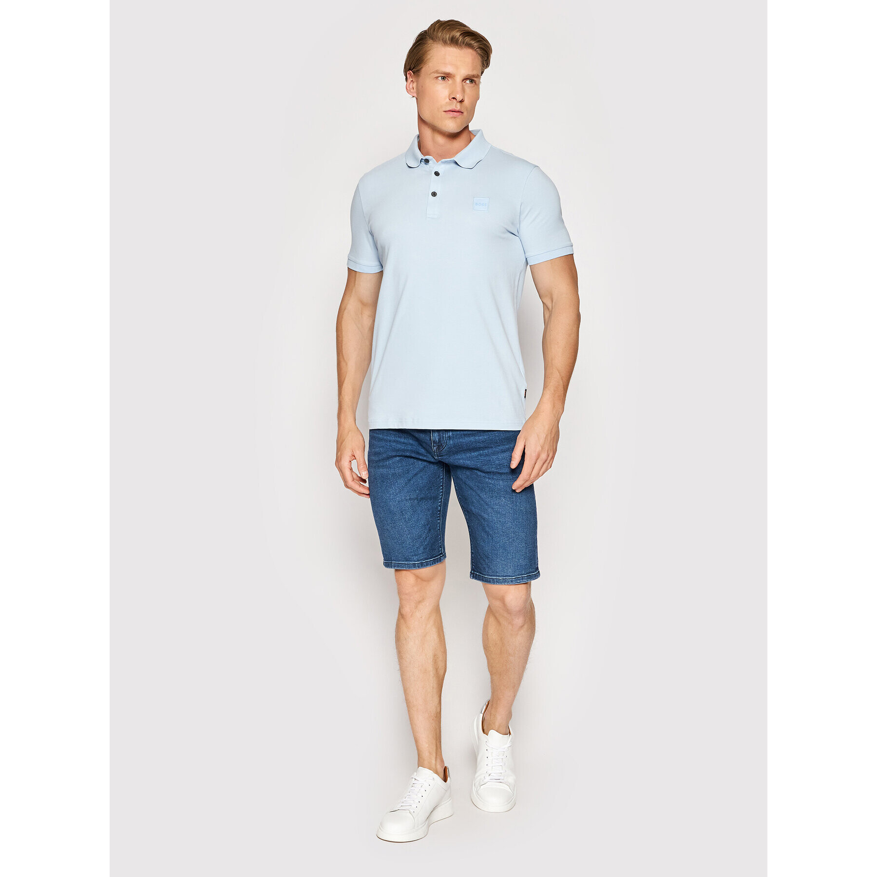 Boss Дънкови шорти Maine3 50467369 Тъмносин Regular Fit - Pepit.bg