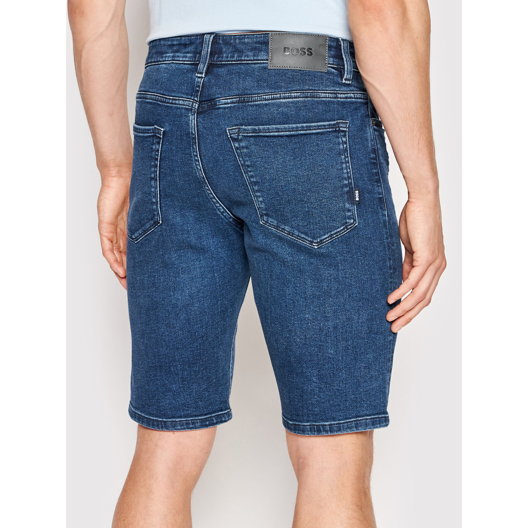 Boss Дънкови шорти Maine3 50467369 Тъмносин Regular Fit - Pepit.bg