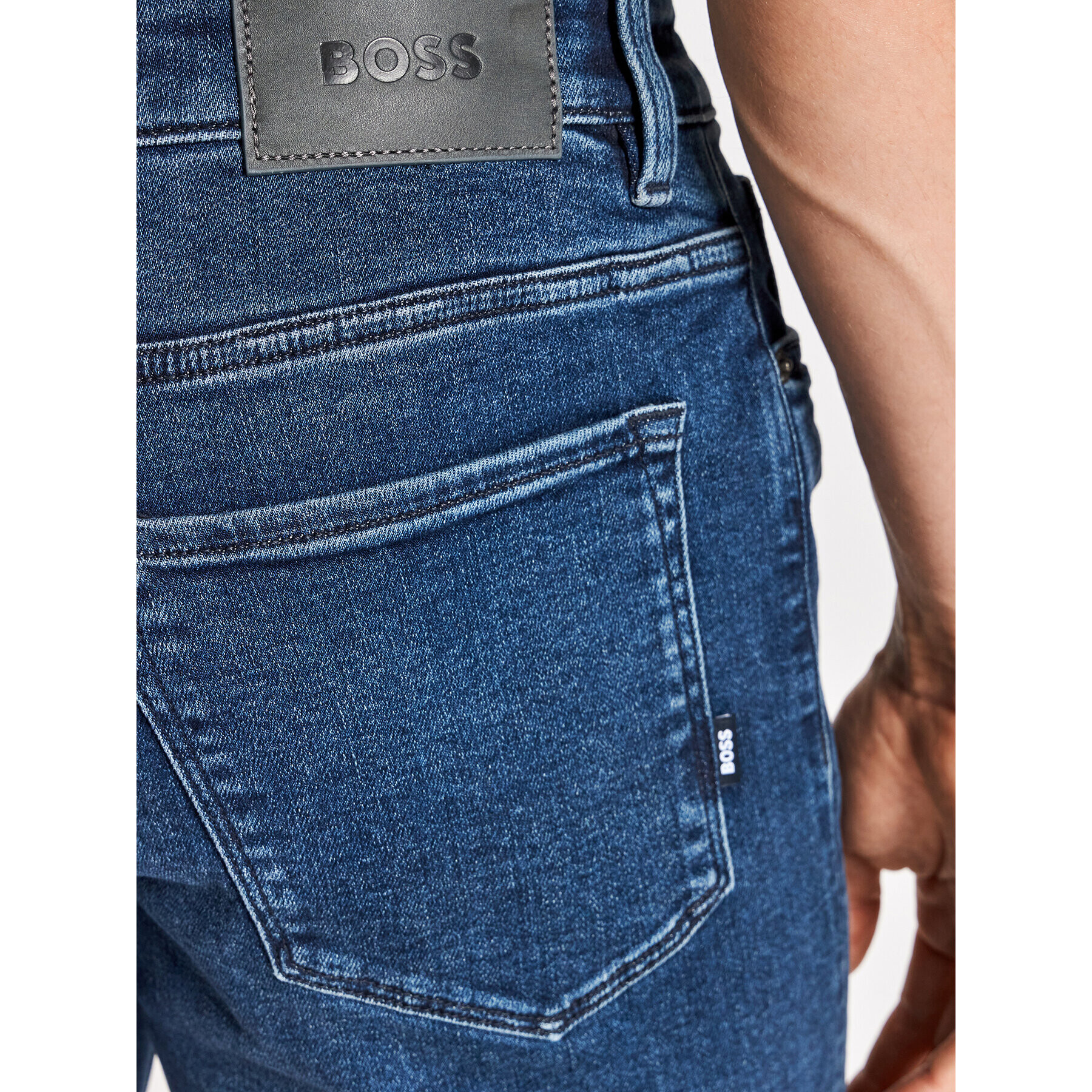 Boss Дънкови шорти Maine3 50467369 Тъмносин Regular Fit - Pepit.bg