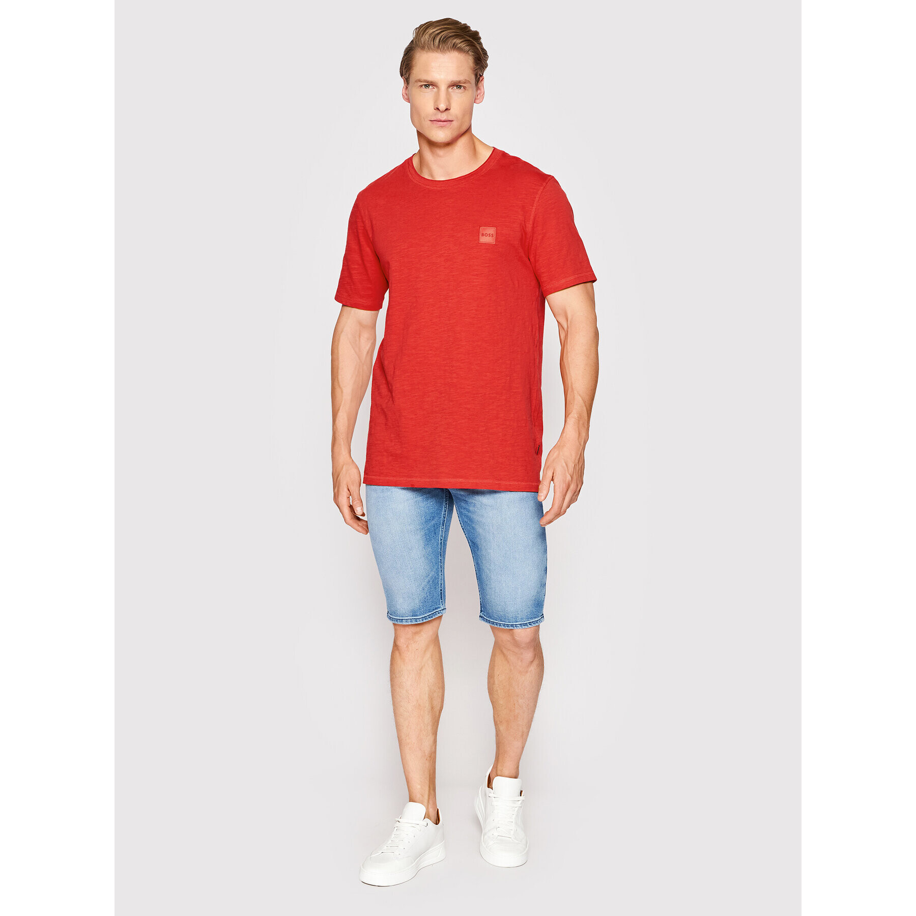 Boss Дънкови шорти Taber 50469955 Син Slim Fit - Pepit.bg