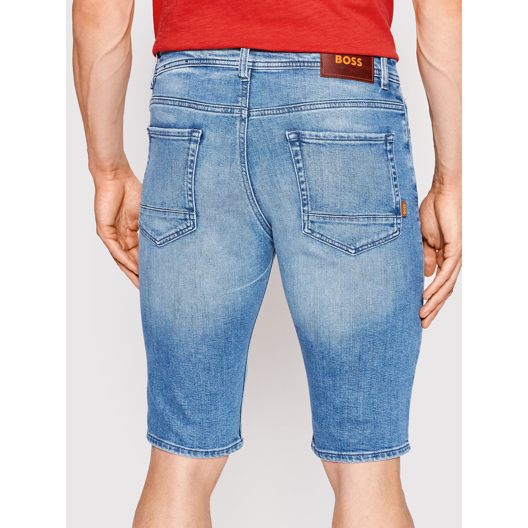 Boss Дънкови шорти Taber 50469955 Син Slim Fit - Pepit.bg