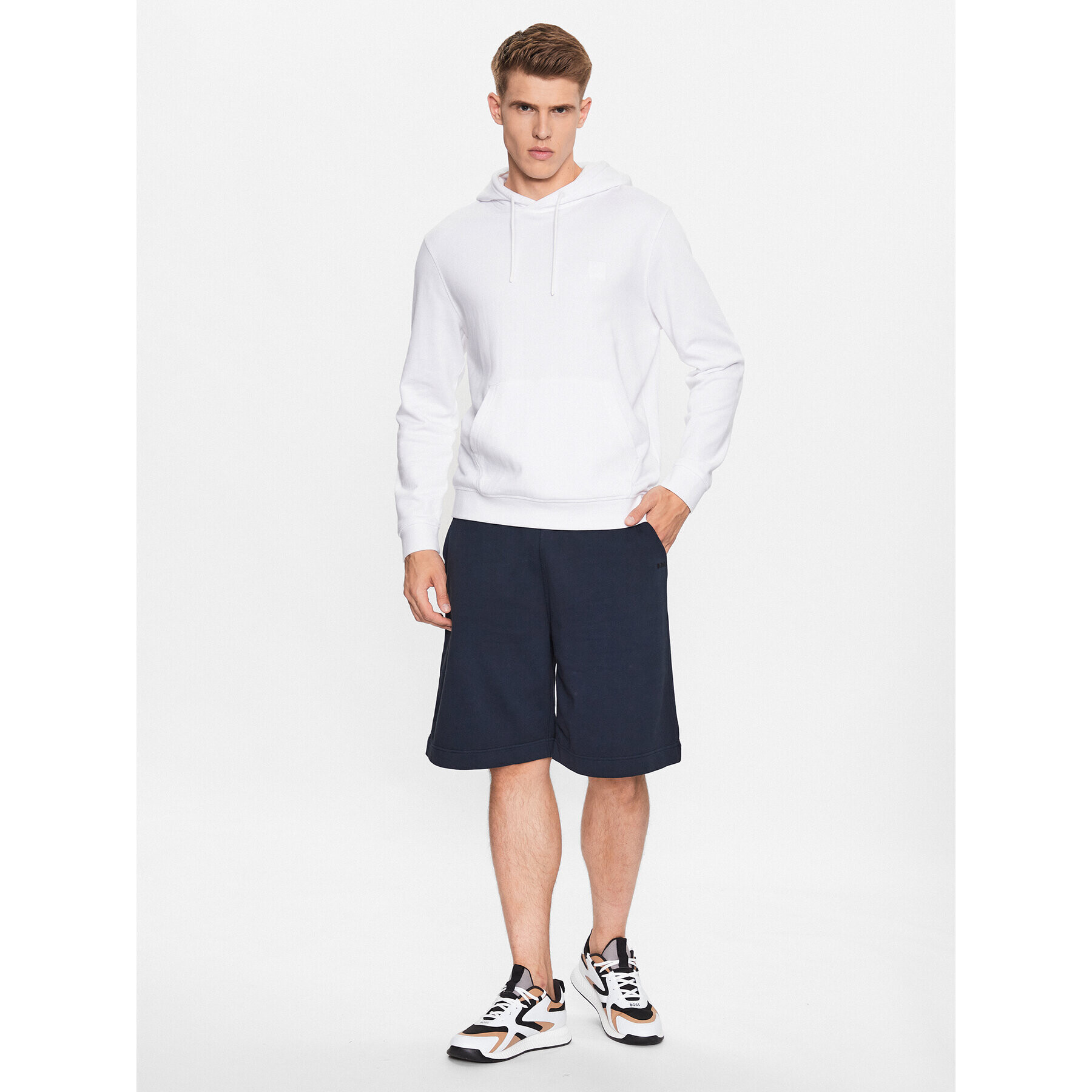 Boss Спортни шорти 50475146 Тъмносин Regular Fit - Pepit.bg