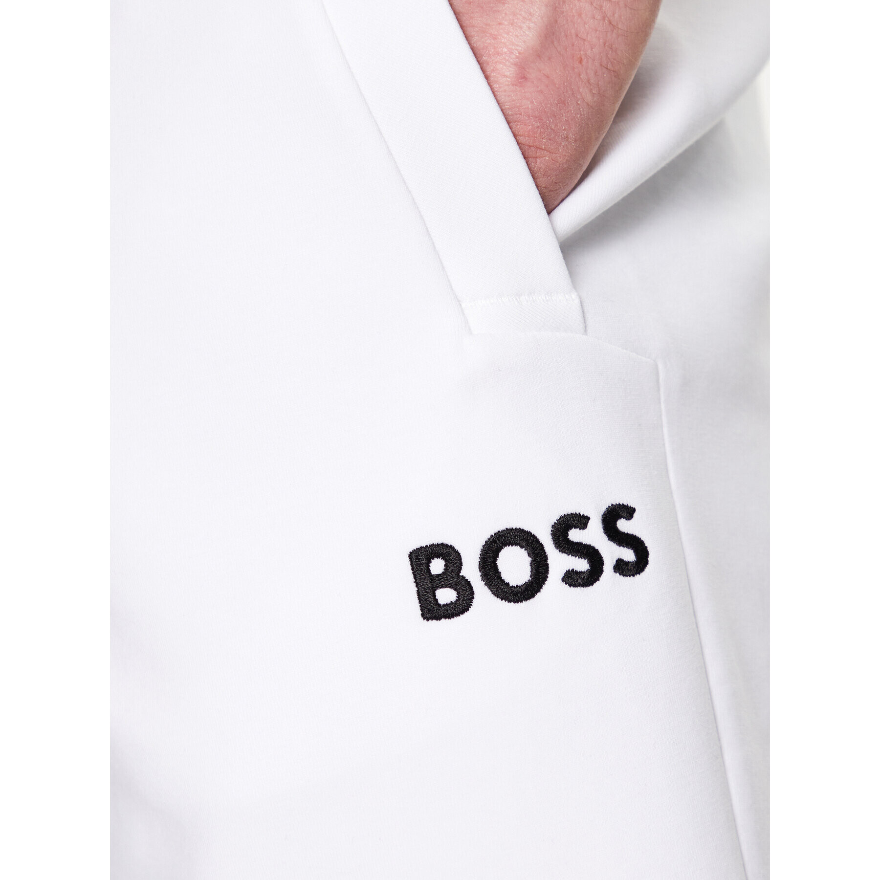 Boss Спортни шорти Headlo 1 50482912 Бял Regular Fit - Pepit.bg