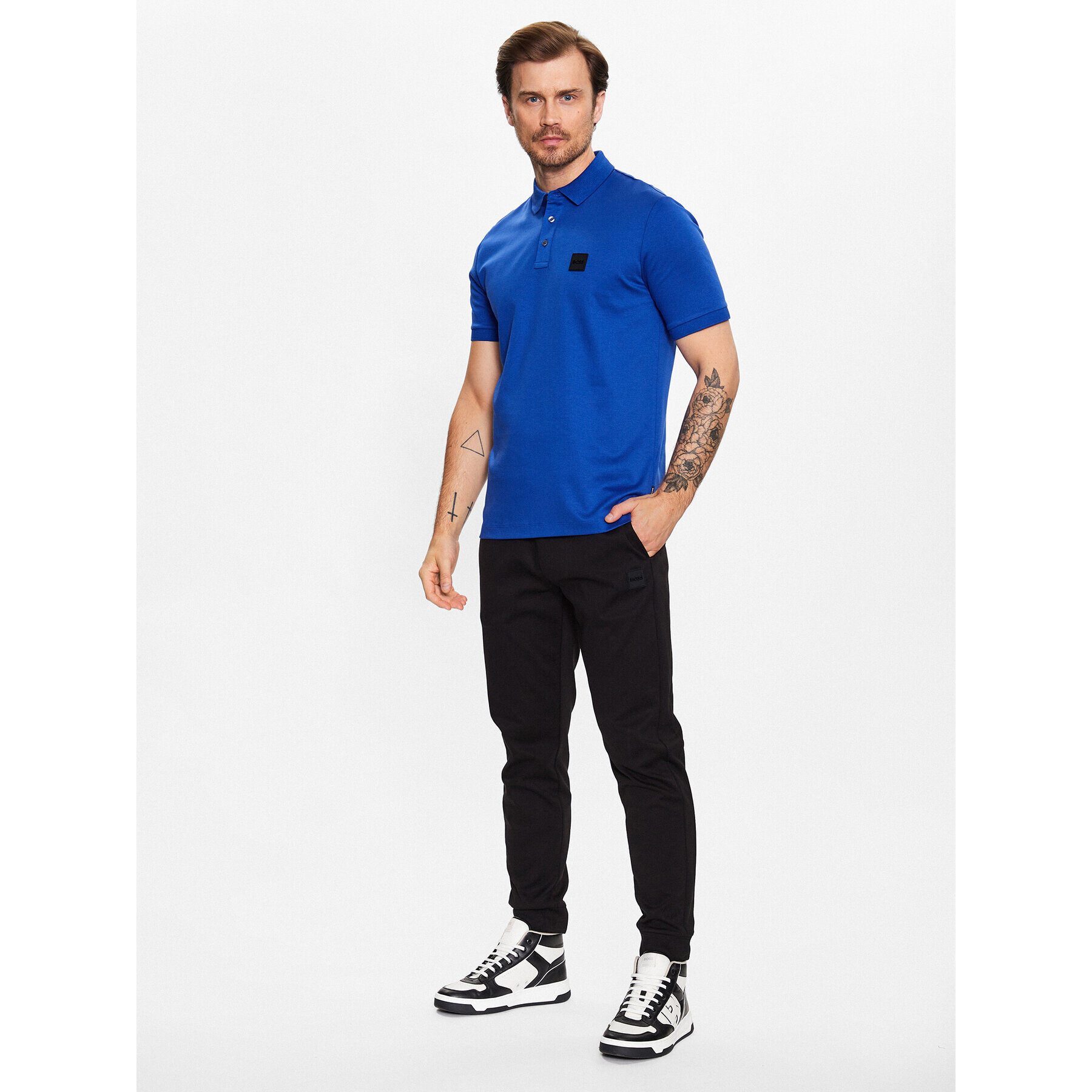 Boss Долнище анцуг 50485181 Черен Regular Fit - Pepit.bg