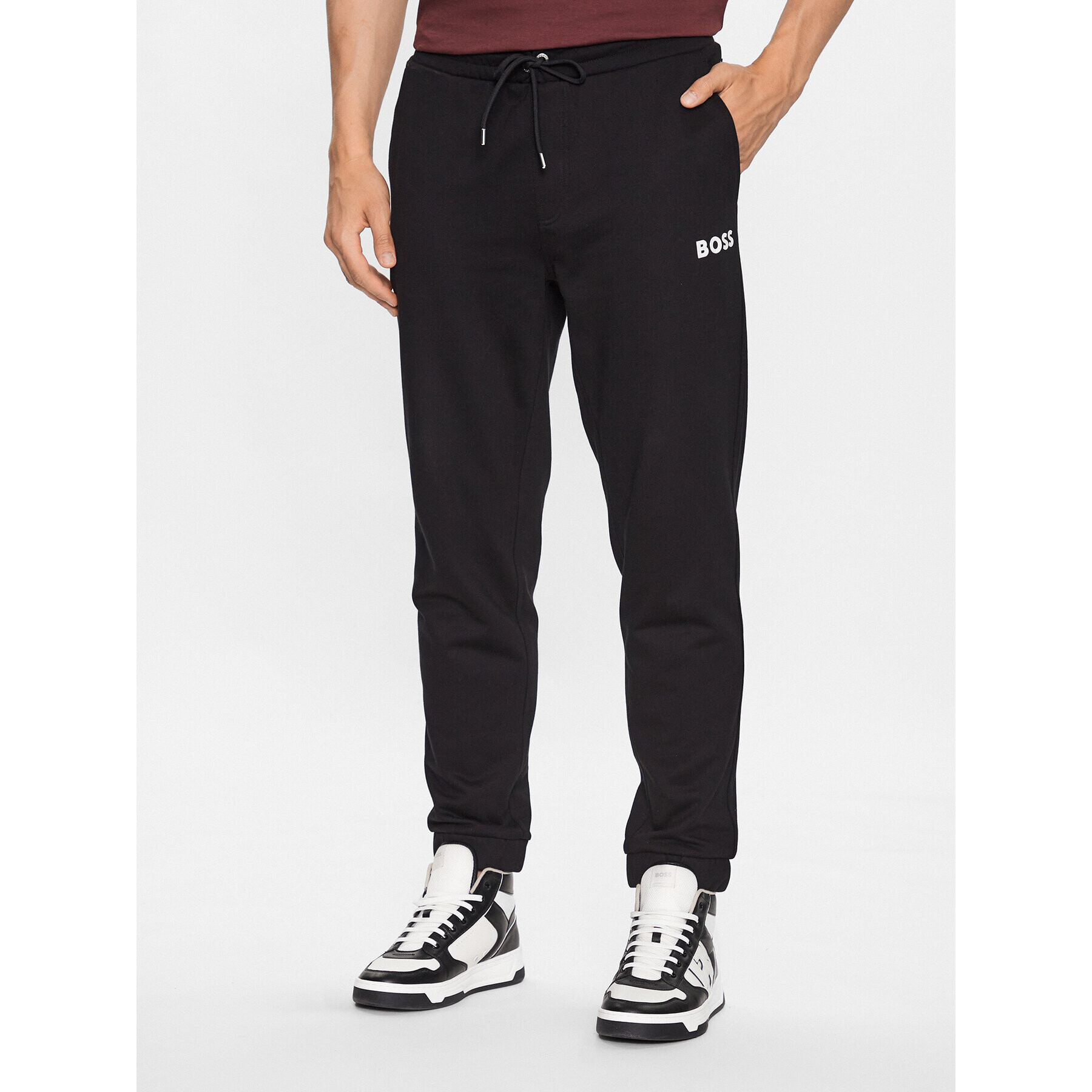 Boss Долнище анцуг 50486640 Черен Oversize - Pepit.bg