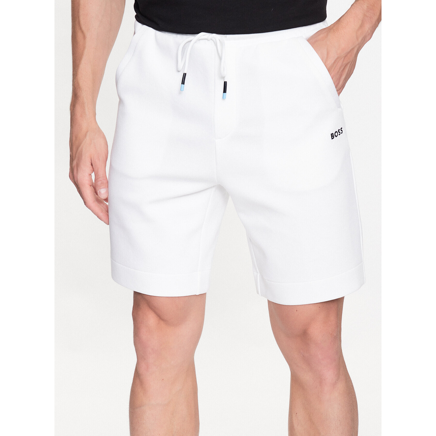 Boss Спортни шорти Headlo 50497184 Бял Regular Fit - Pepit.bg