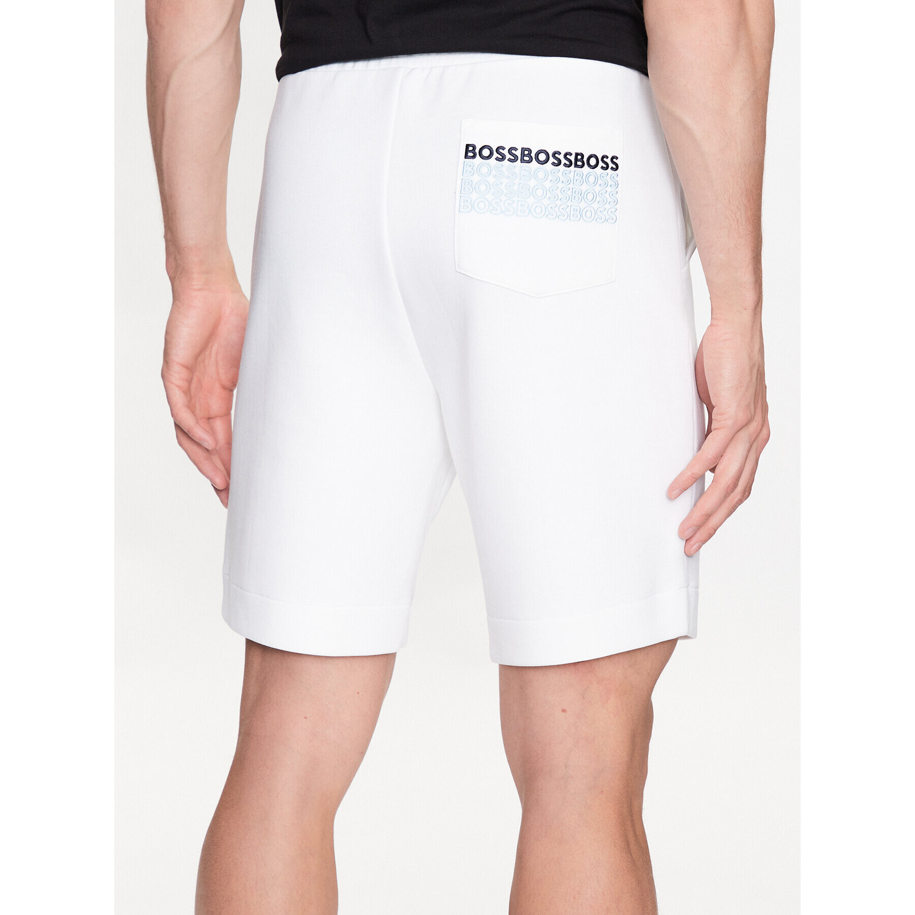 Boss Спортни шорти Headlo 50497184 Бял Regular Fit - Pepit.bg