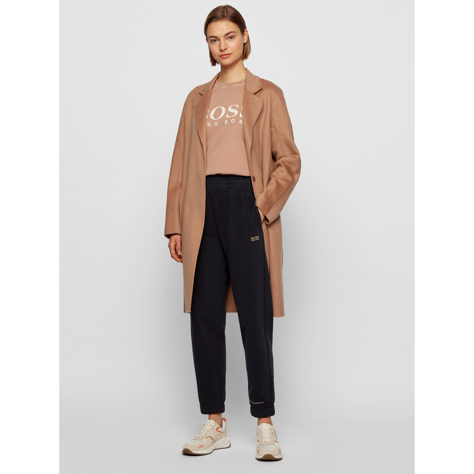 Boss Долнище анцуг C_Ejoy_Active 50457387 Черен Regular Fit - Pepit.bg