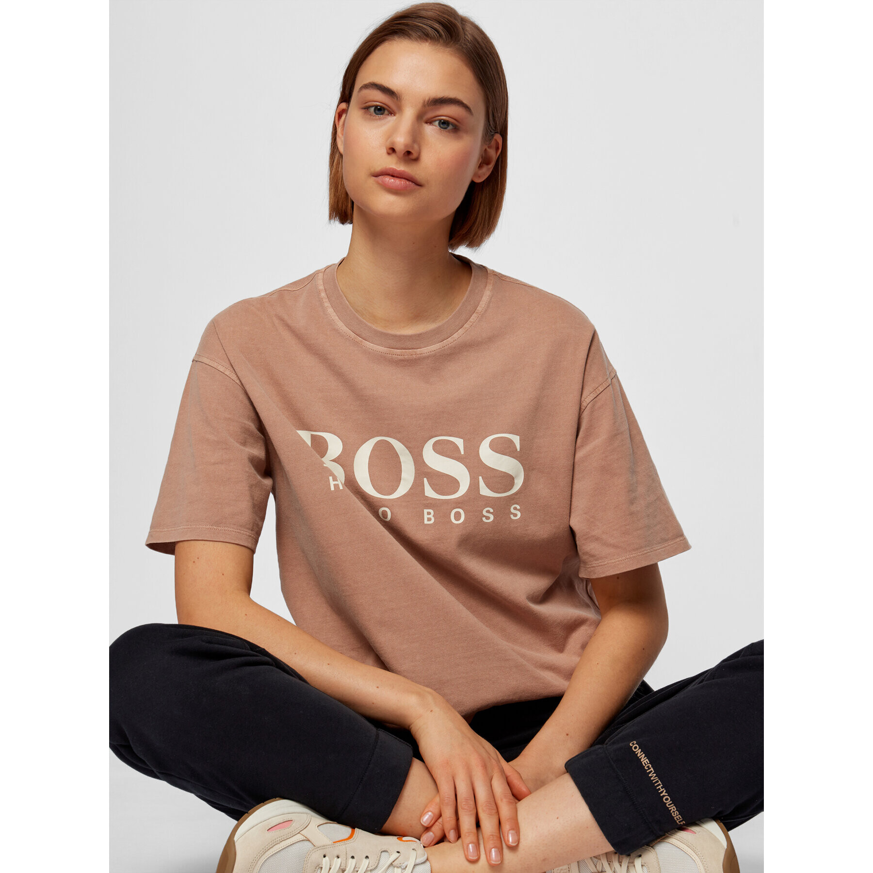 Boss Долнище анцуг C_Ejoy_Active 50457387 Черен Regular Fit - Pepit.bg