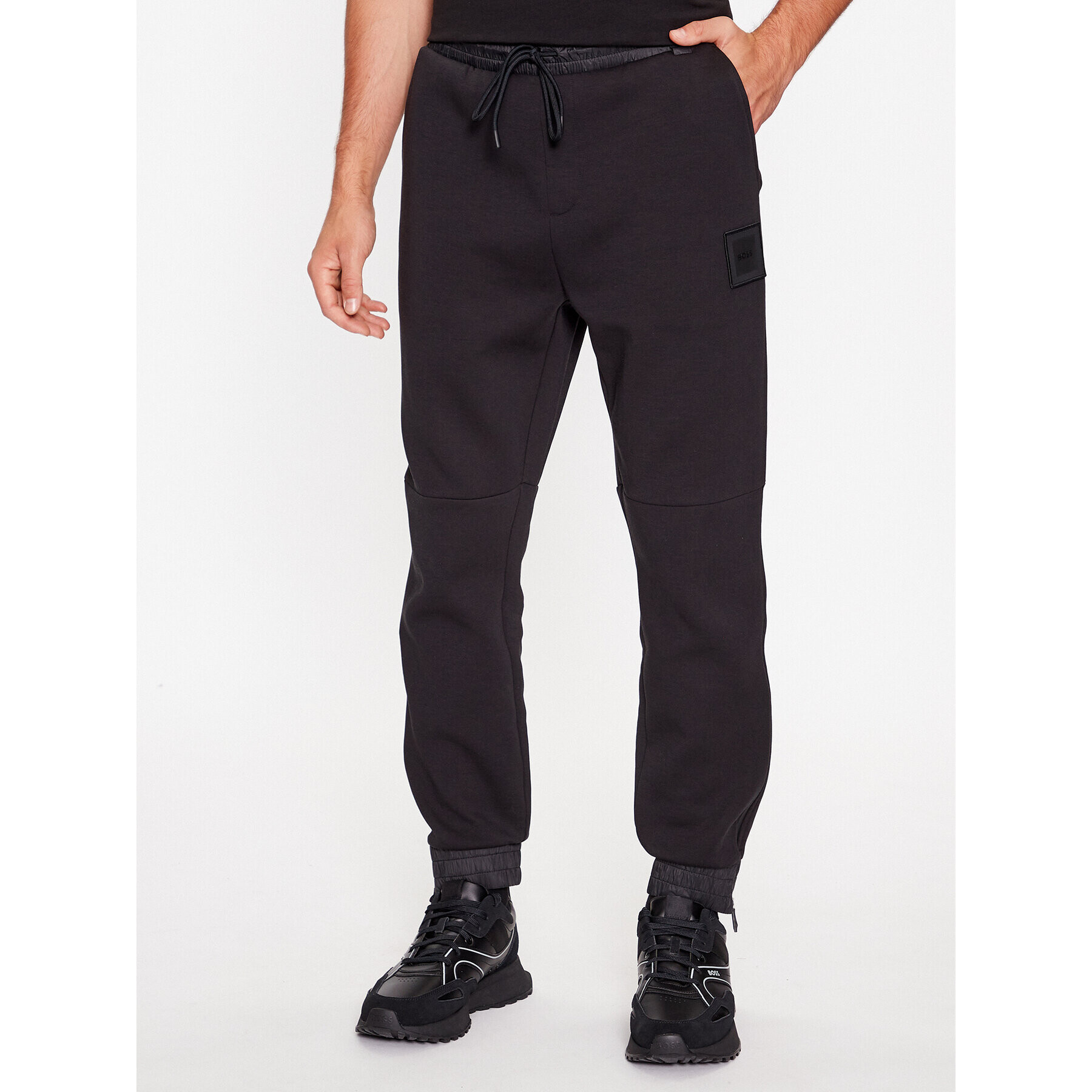 Boss Долнище анцуг Hover Lotus 50499064 Черен Regular Fit - Pepit.bg