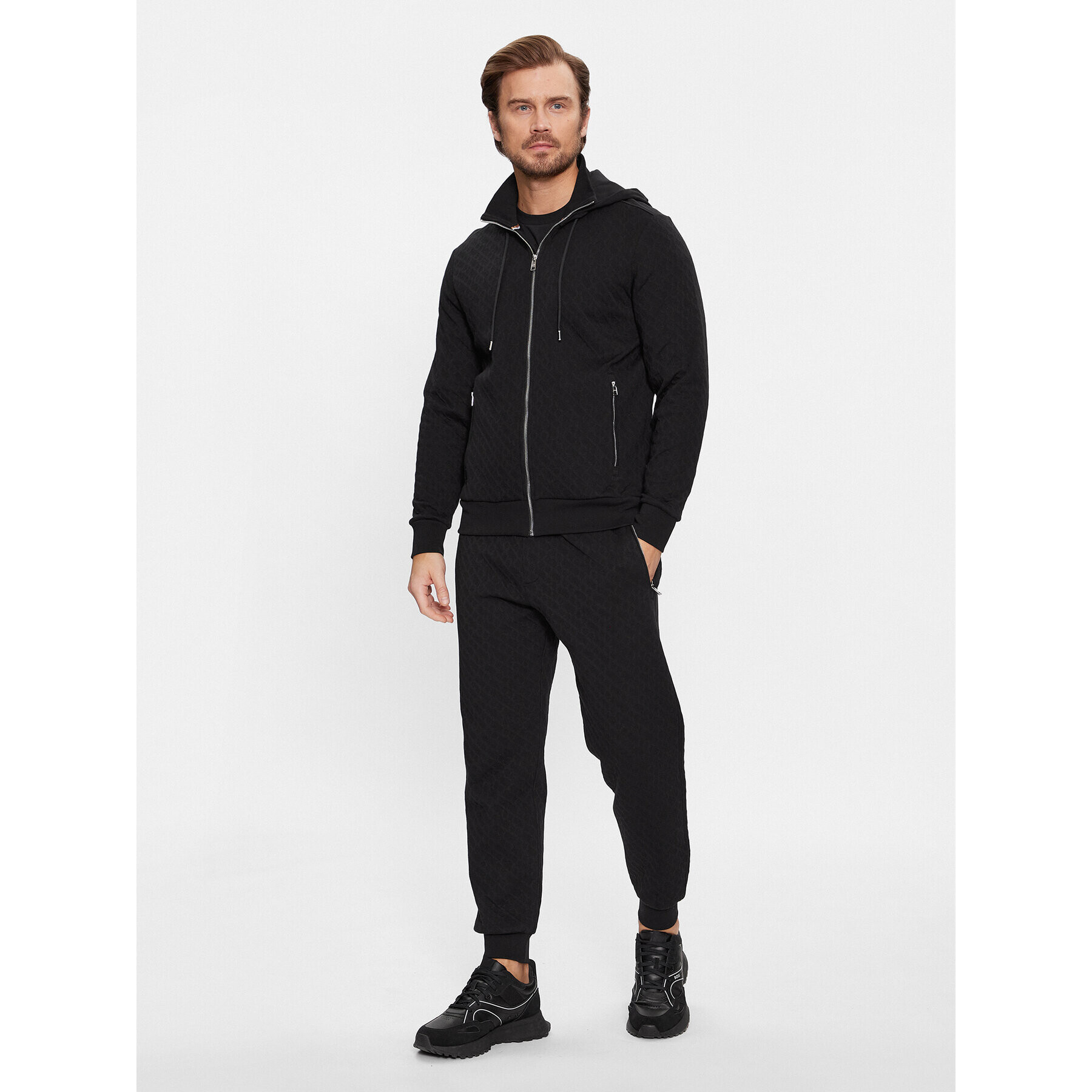 Boss Долнище анцуг Levete 01 50498852 Черен Regular Fit - Pepit.bg