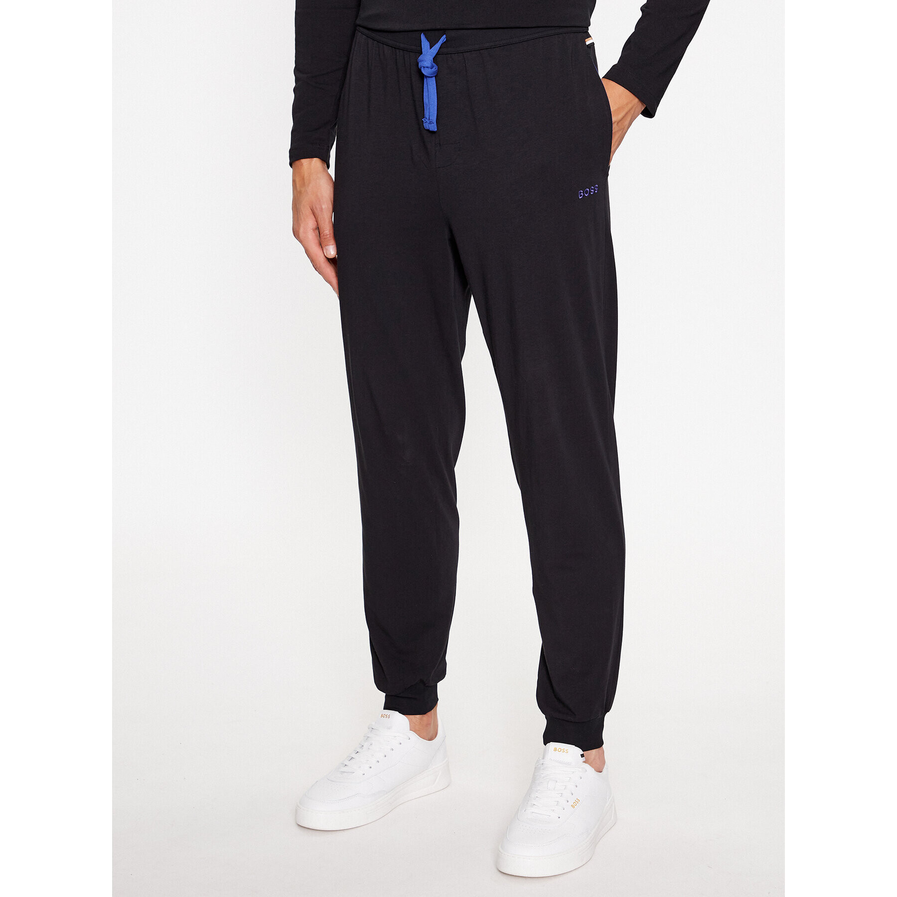 Boss Долнище анцуг Mix&Match 50473000 Черен Regular Fit - Pepit.bg