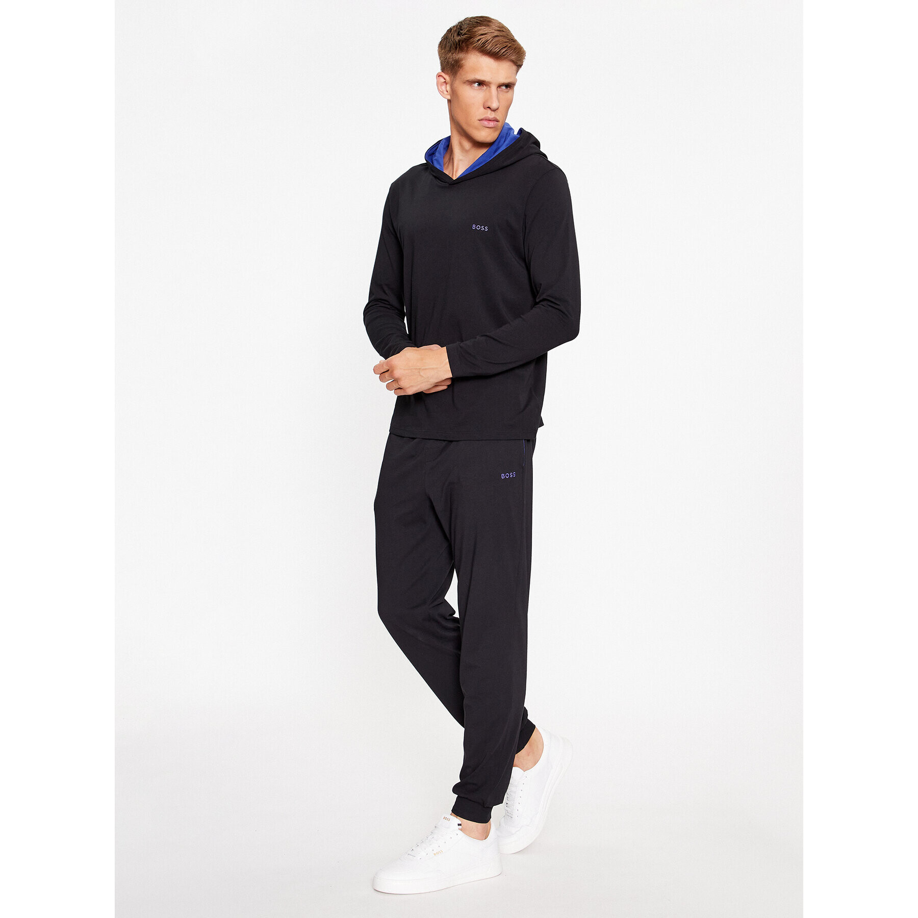 Boss Долнище анцуг Mix&Match 50473000 Черен Regular Fit - Pepit.bg