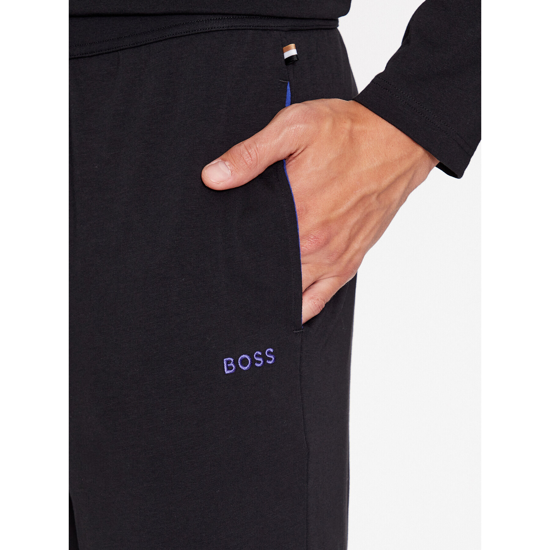 Boss Долнище анцуг Mix&Match 50473000 Черен Regular Fit - Pepit.bg