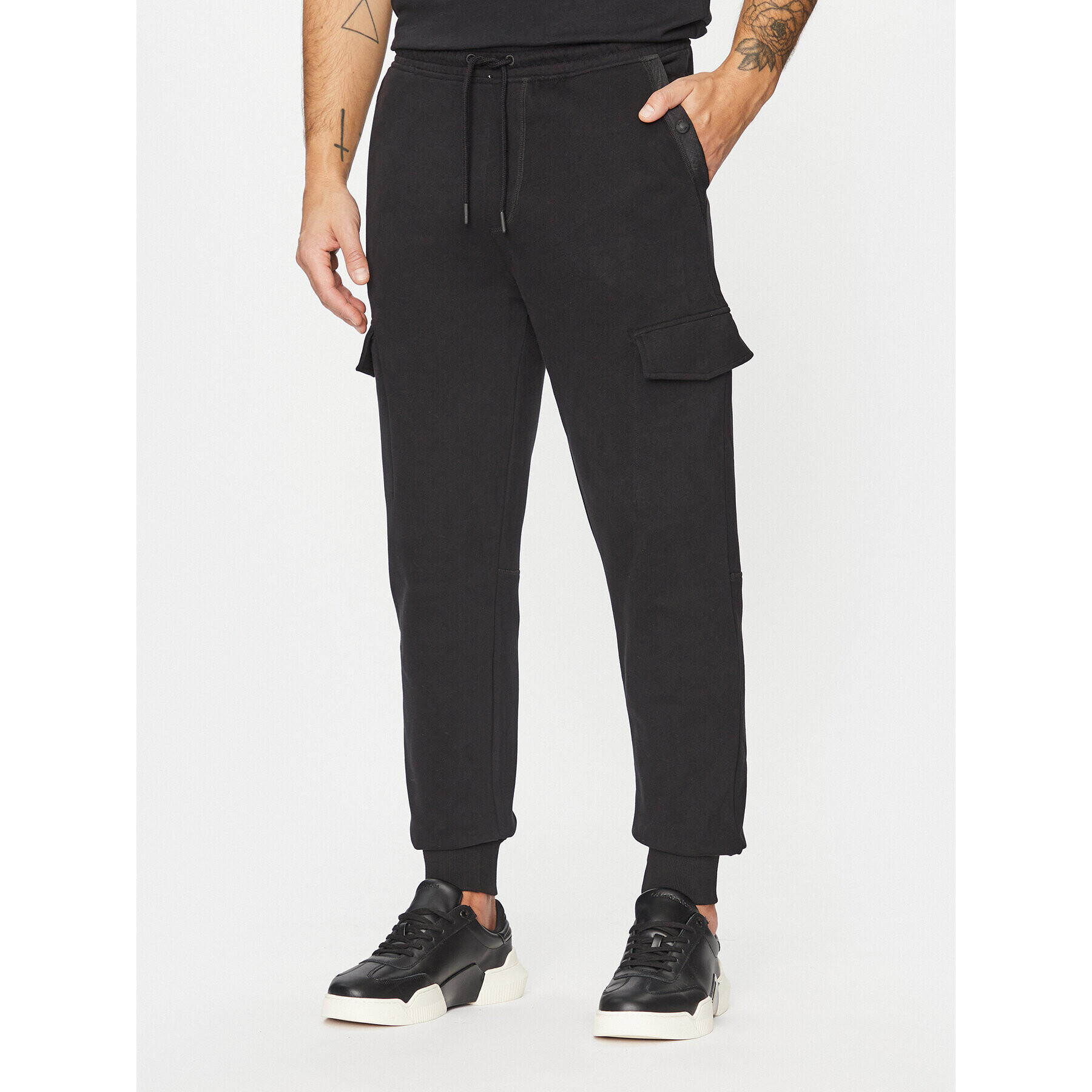 Boss Долнище анцуг Senylonmatt 50499254 Черен Regular Fit - Pepit.bg