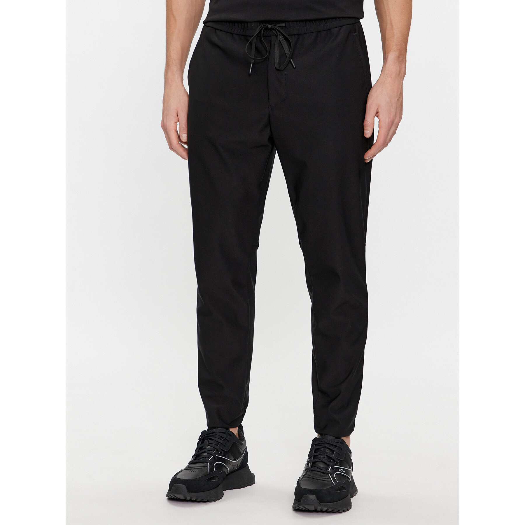 Boss Долнище анцуг T_Flex 50500615 Черен Tapered Fit - Pepit.bg