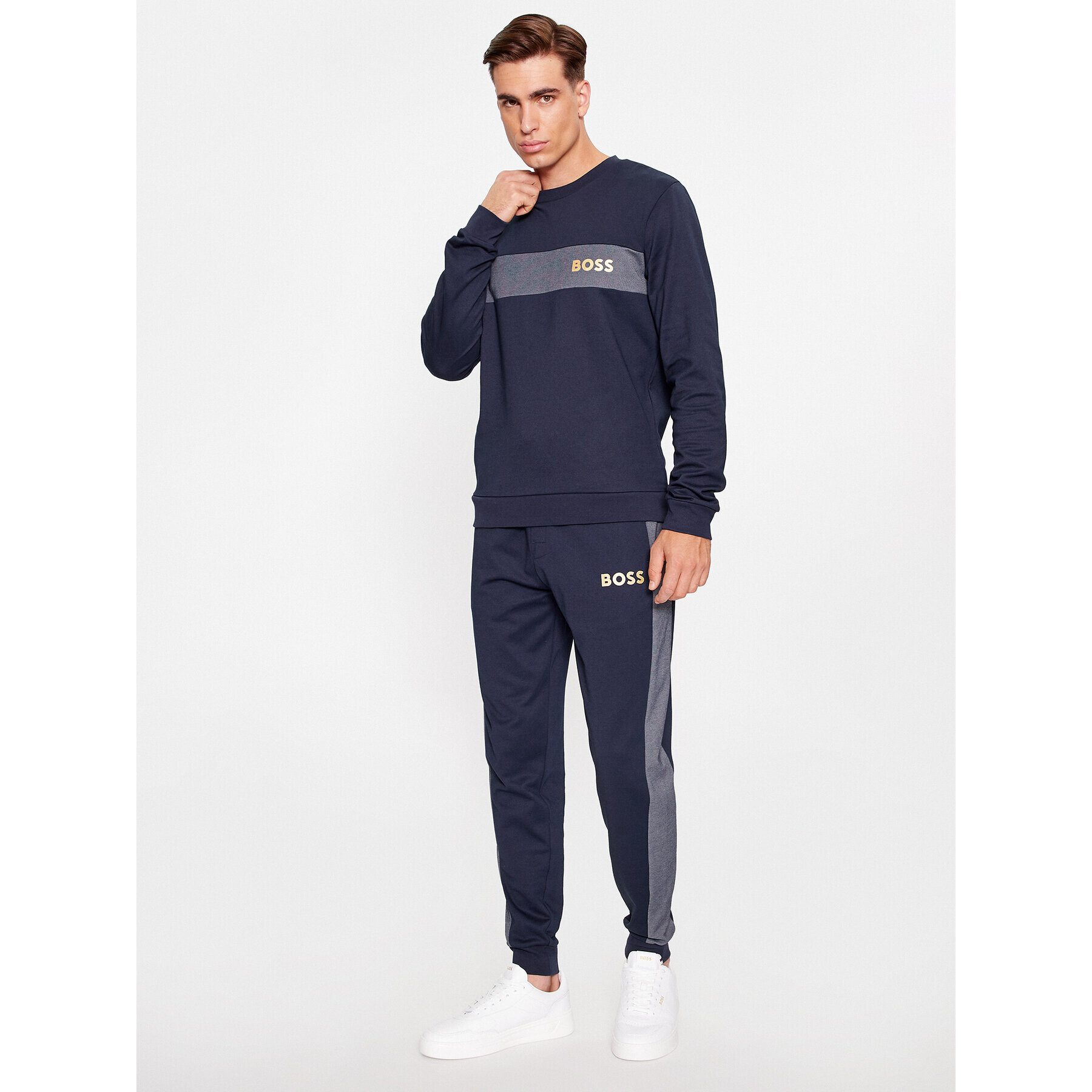 Boss Долнище анцуг Tracksuit Pants 50503052 Тъмносин Regular Fit - Pepit.bg