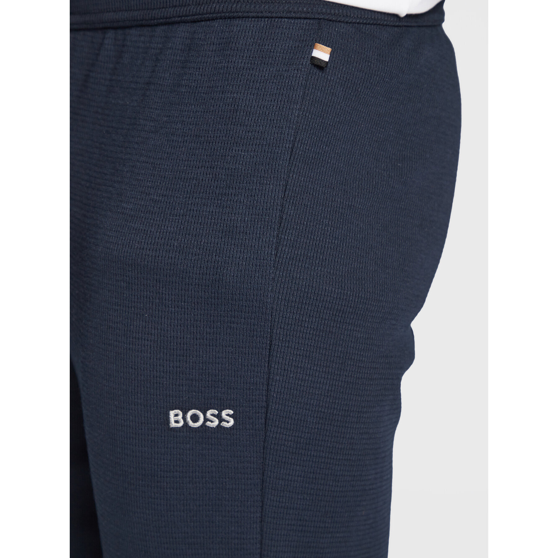 Boss Долнище на пижама Waffle 50486456 Тъмносин Regular Fit - Pepit.bg