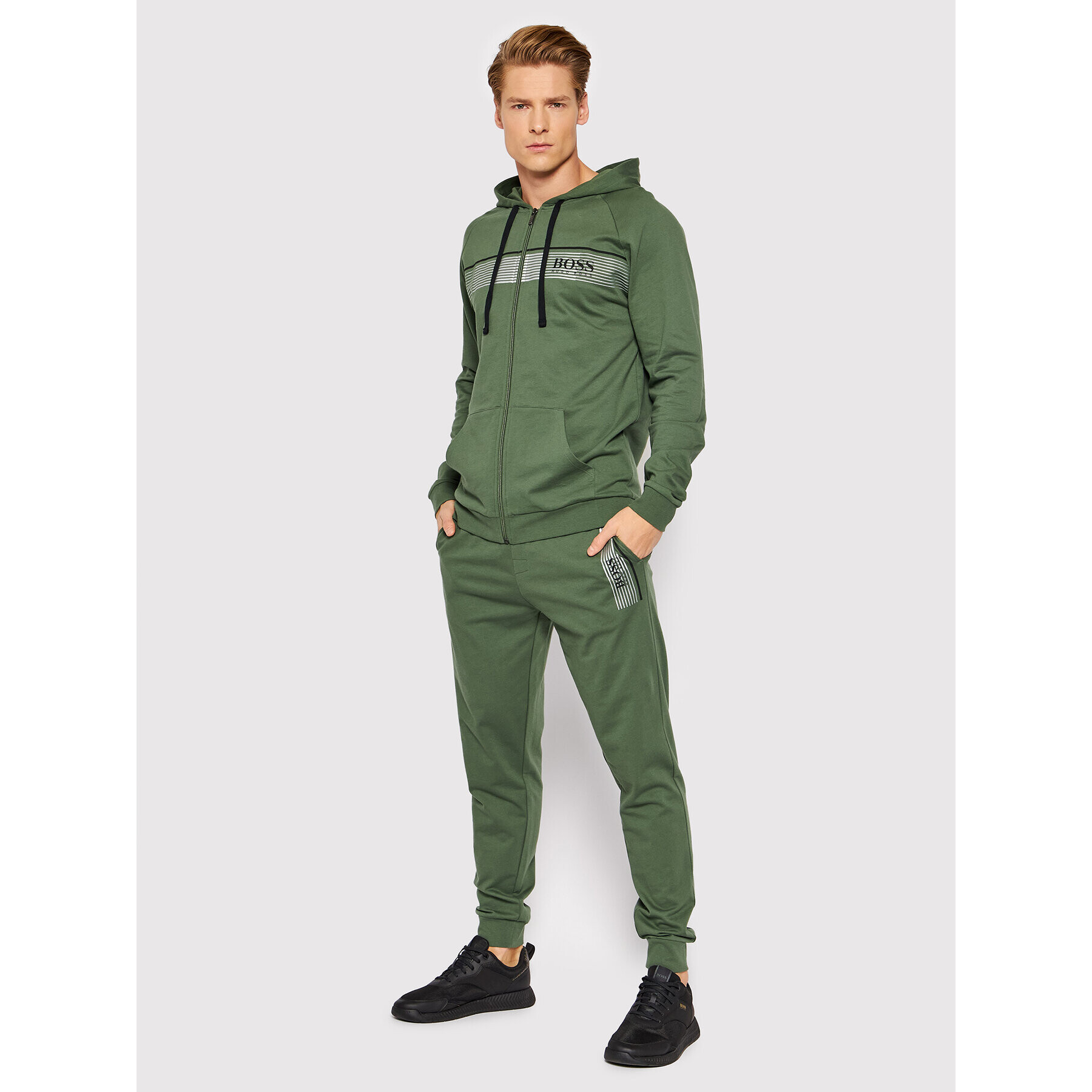 Boss Долнище анцуг Authentic 50464911 Зелен Regular Fit - Pepit.bg