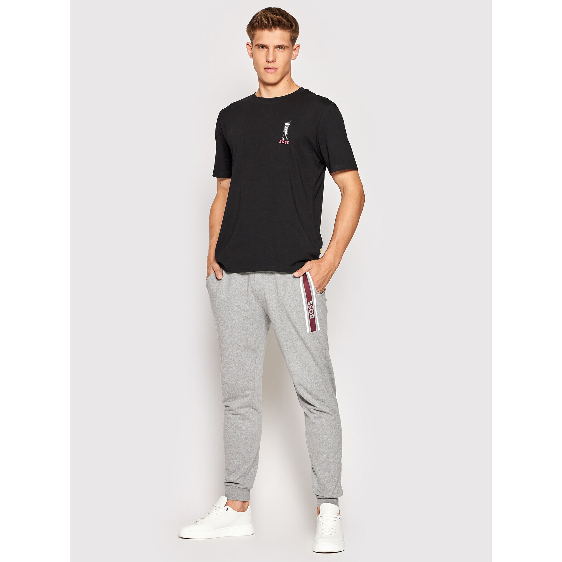 Boss Долнище анцуг Authentic 50473063 Сив Regular Fit - Pepit.bg
