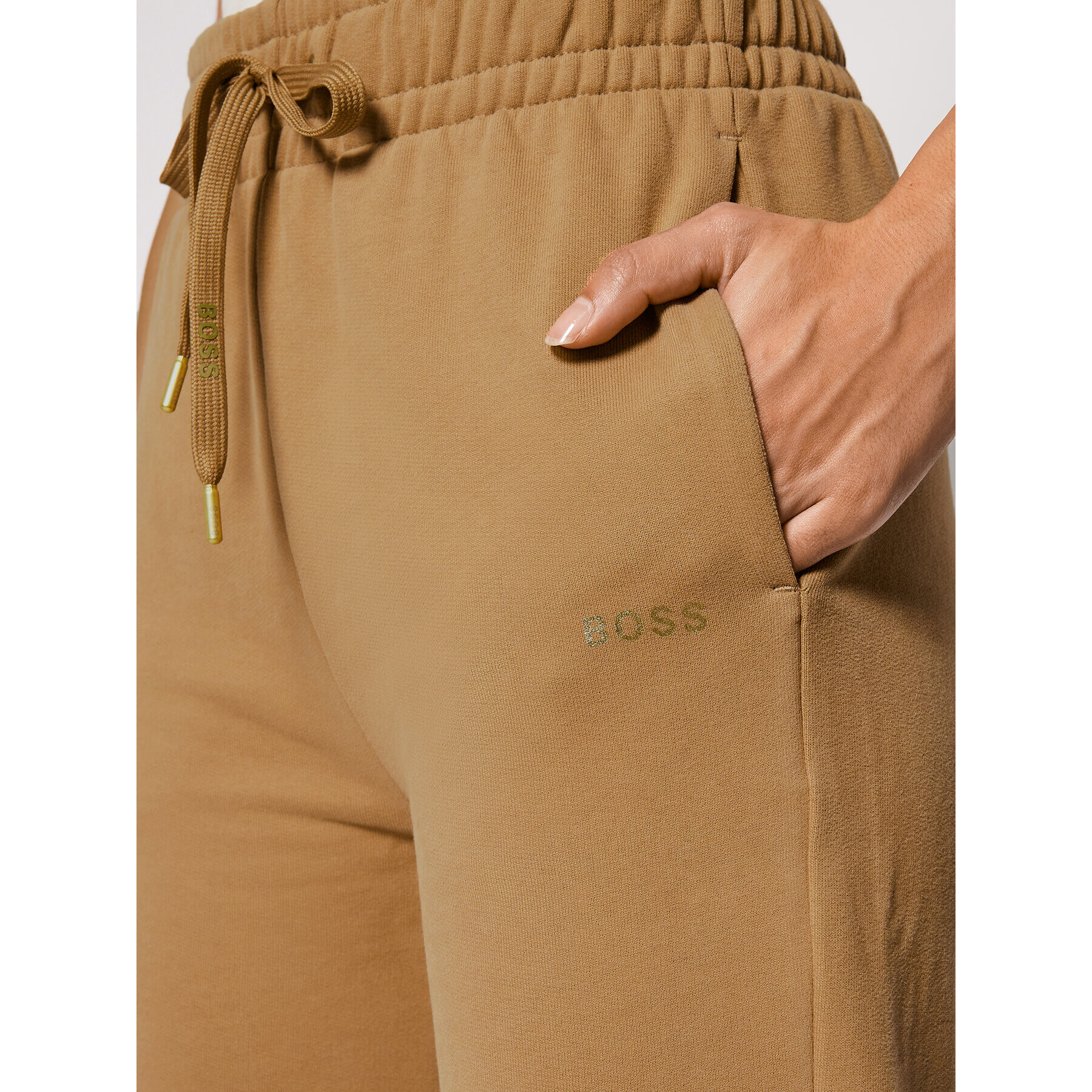 Boss Долнище анцуг C_Emayla_Gold 50461955 Кафяв Regular Fit - Pepit.bg