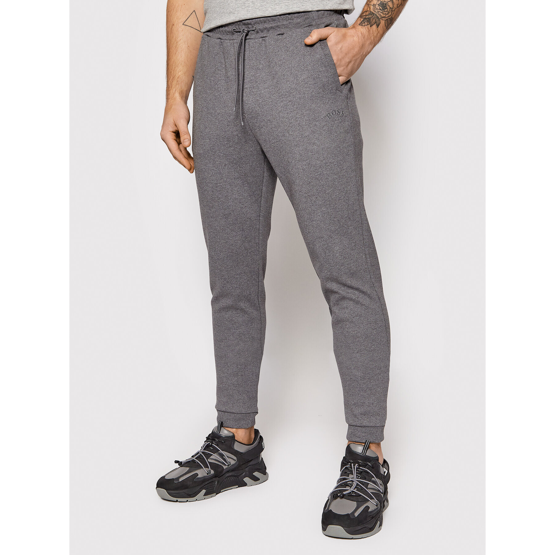 Boss Долнище анцуг Hadiko 50455092 Сив Regular Fit - Pepit.bg