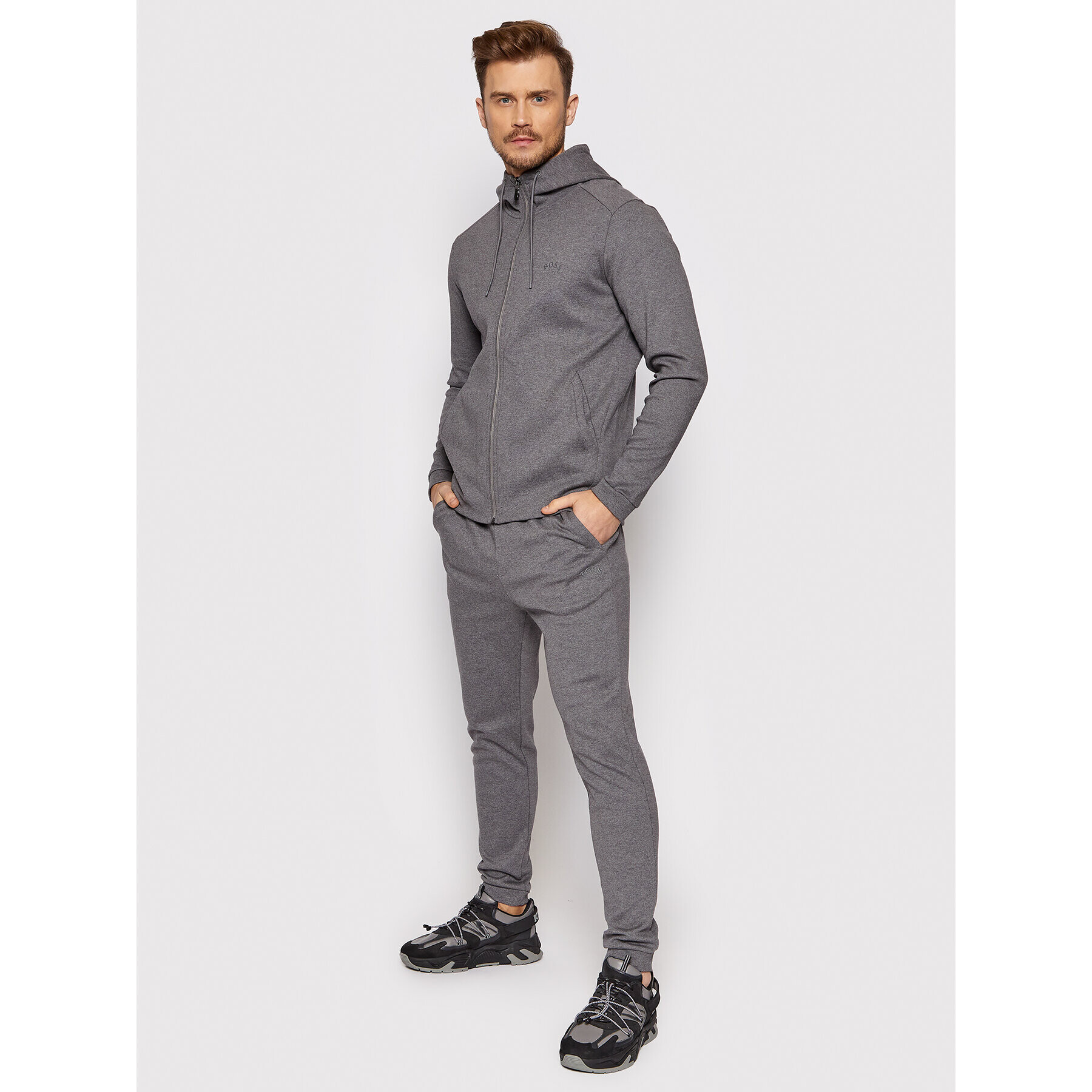 Boss Долнище анцуг Hadiko 50455092 Сив Regular Fit - Pepit.bg
