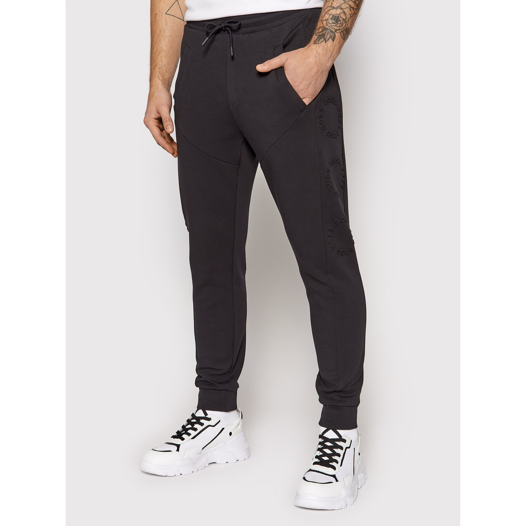 Boss Долнище анцуг Hadiko Circle 50456501 Черен Regular Fit - Pepit.bg