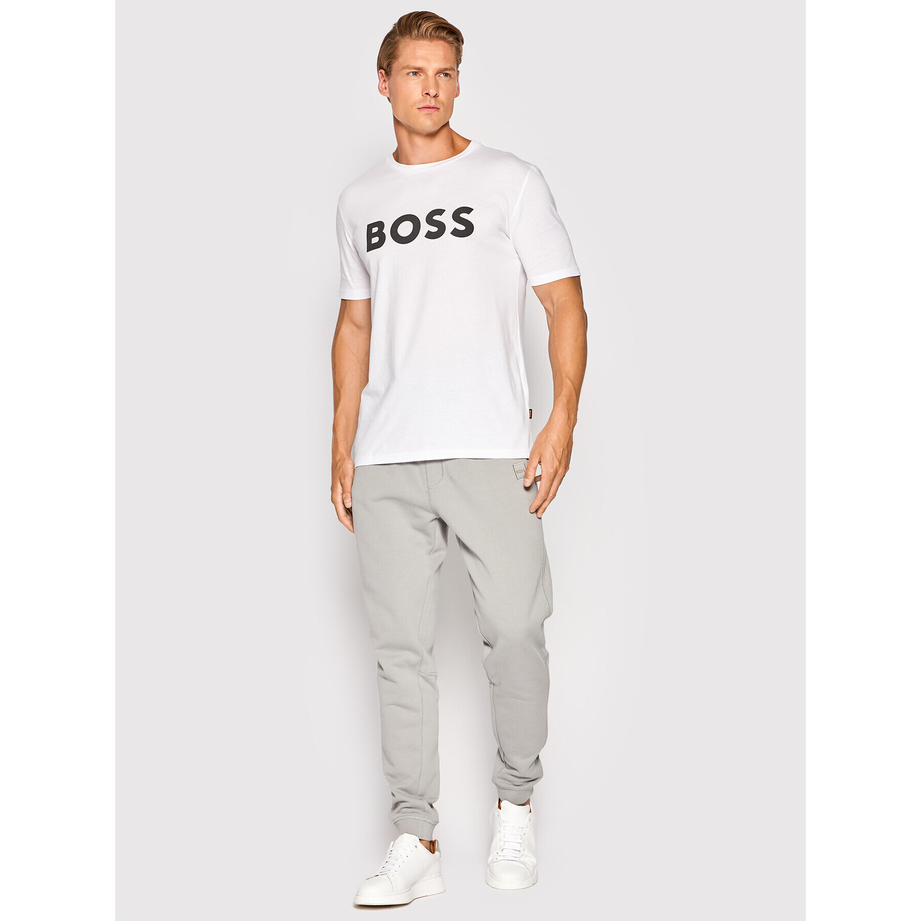 Boss Долнище анцуг Sestart 50468448 Сив Regular Fit - Pepit.bg