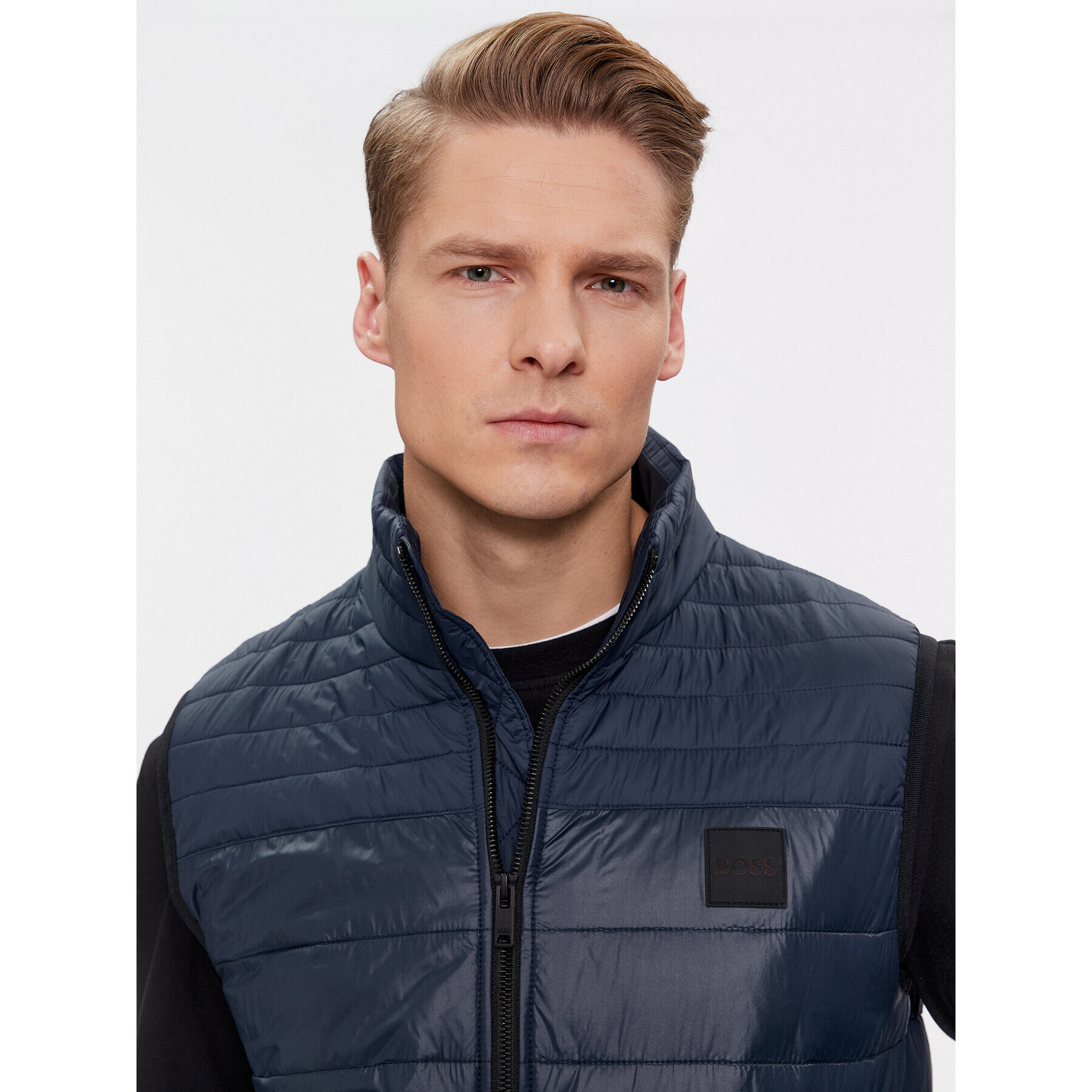 Boss Елек 50496725 Тъмносин Regular Fit - Pepit.bg