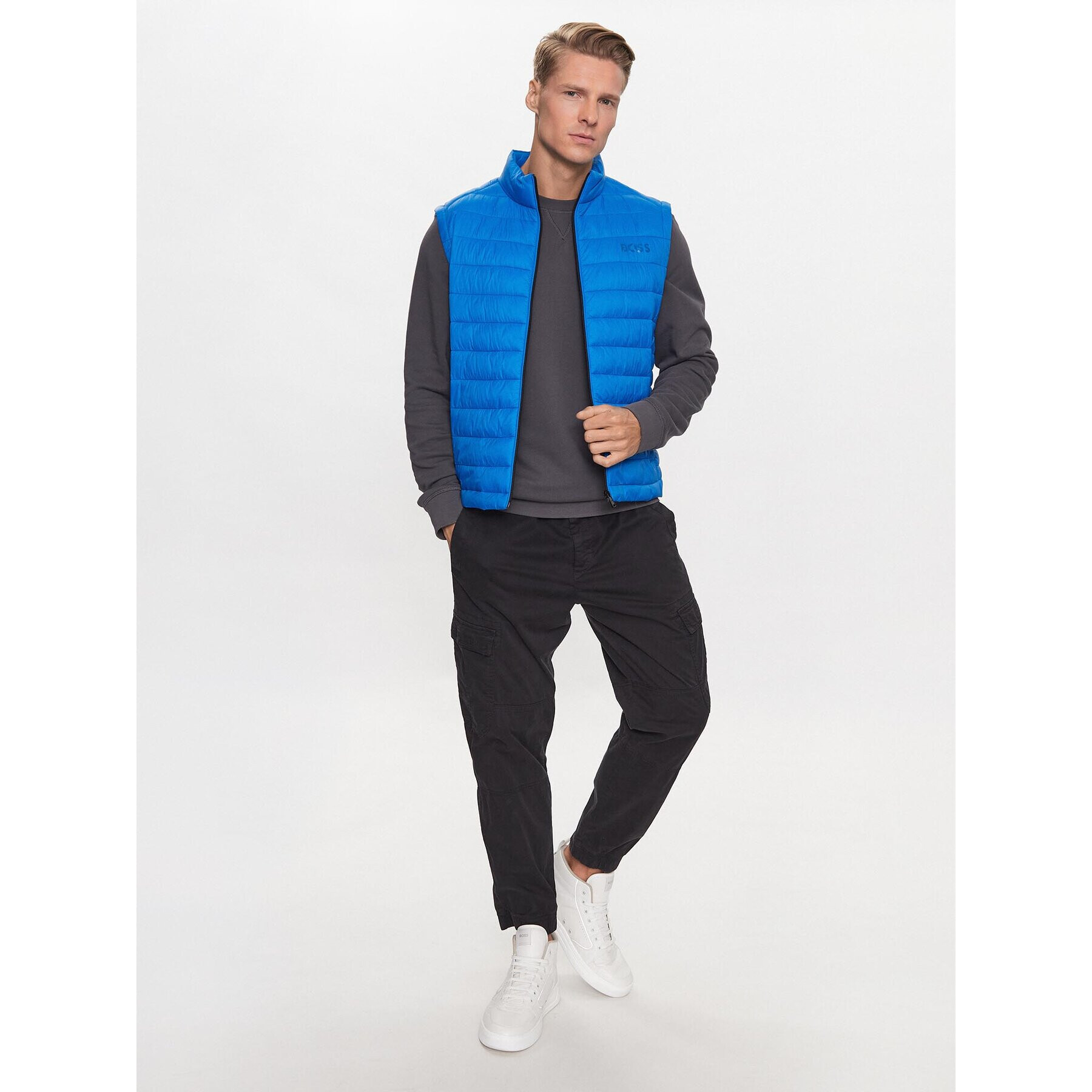 Boss Елек Calano 50471854 Син Regular Fit - Pepit.bg