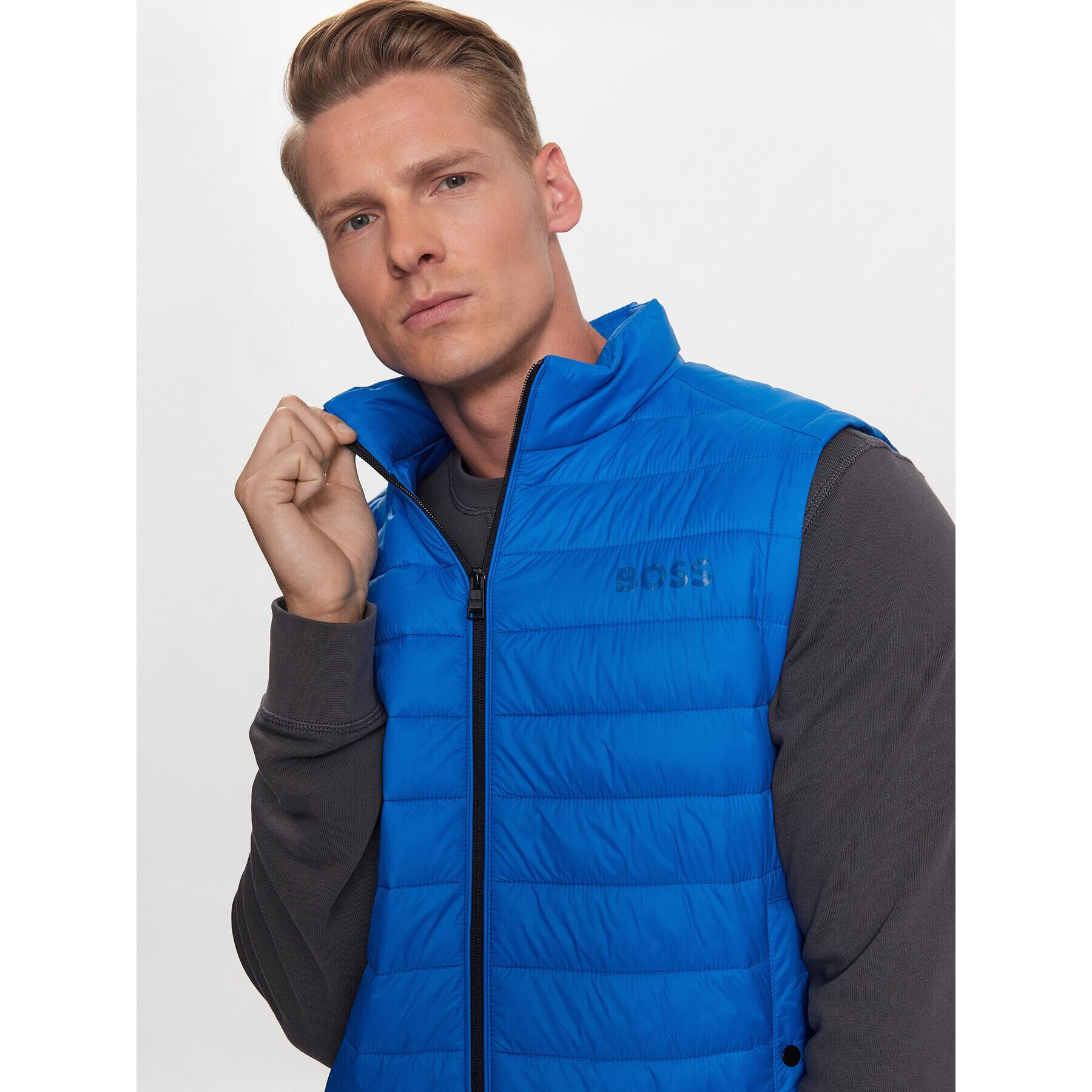Boss Елек Calano 50471854 Син Regular Fit - Pepit.bg