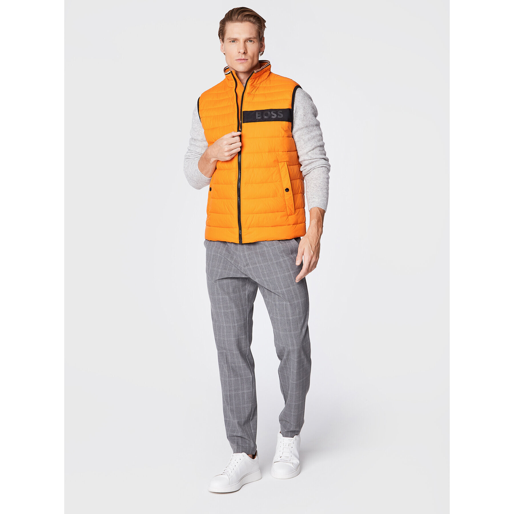 Boss Елек Darolan 50464300 Оранжев Regular Fit - Pepit.bg