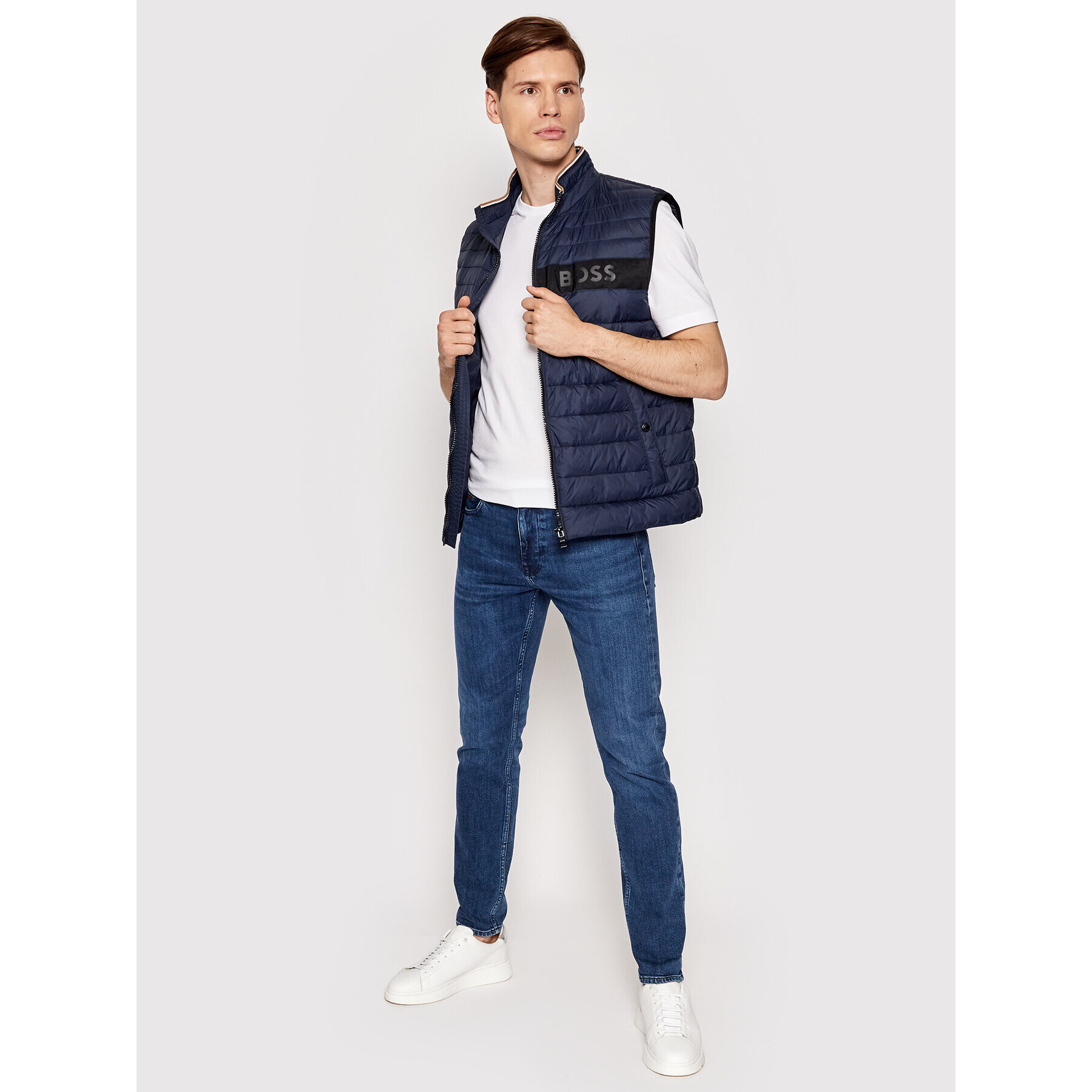 Boss Елек Darolan 50464300 Тъмносин Regular Fit - Pepit.bg
