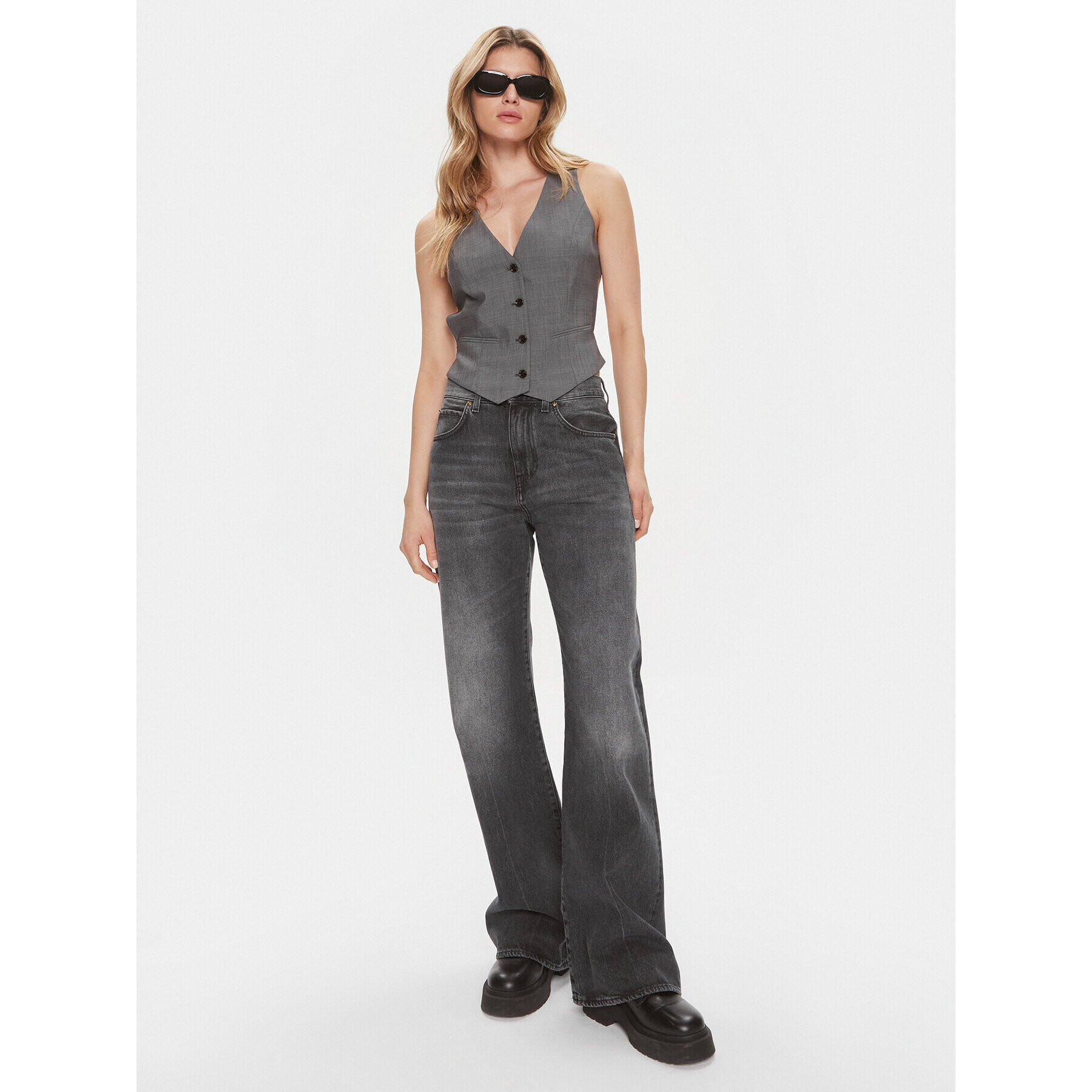 Boss Елек Jegaro 50513132 Сив Slim Fit - Pepit.bg