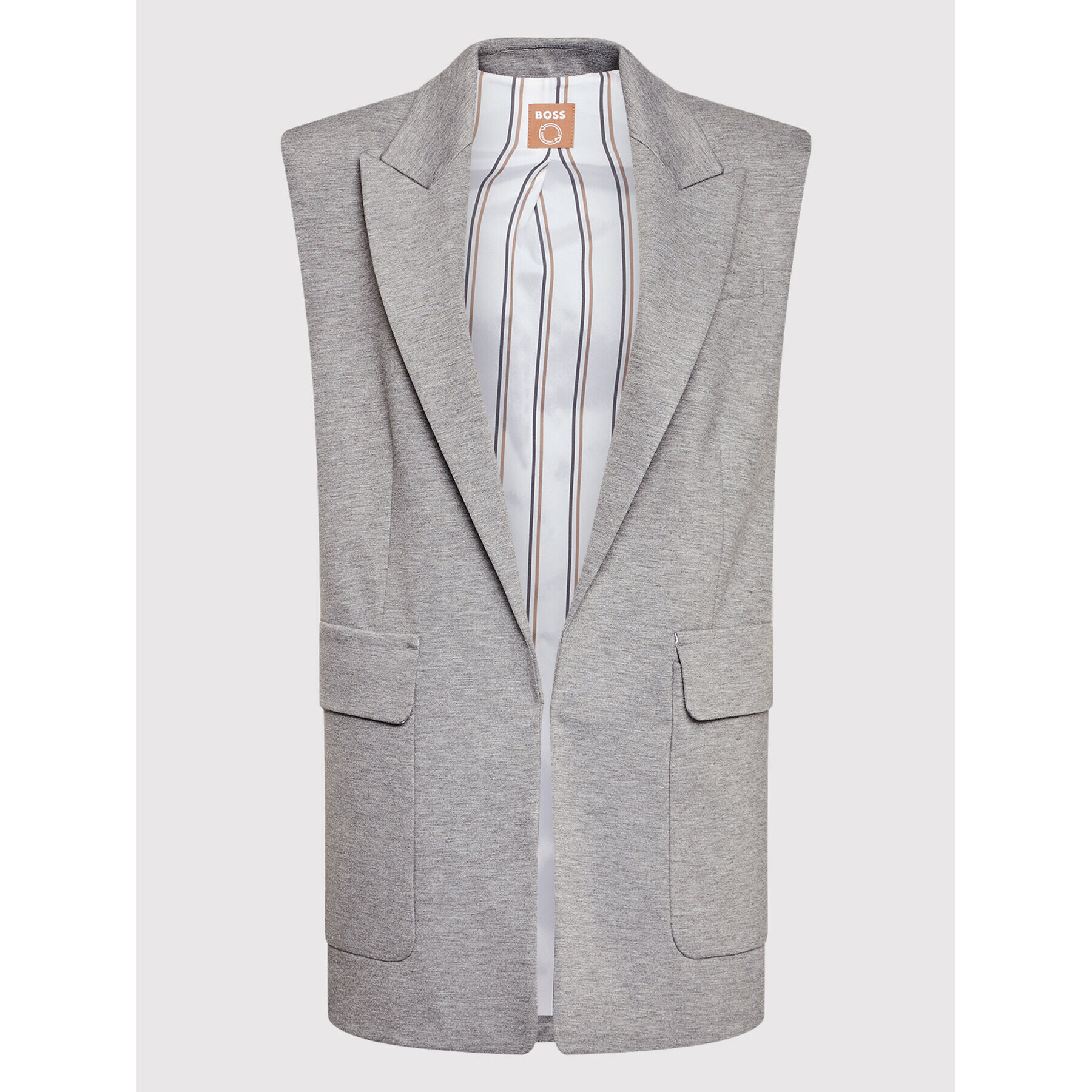Boss Елек Jelonna 50467559 Сив Regular Fit - Pepit.bg