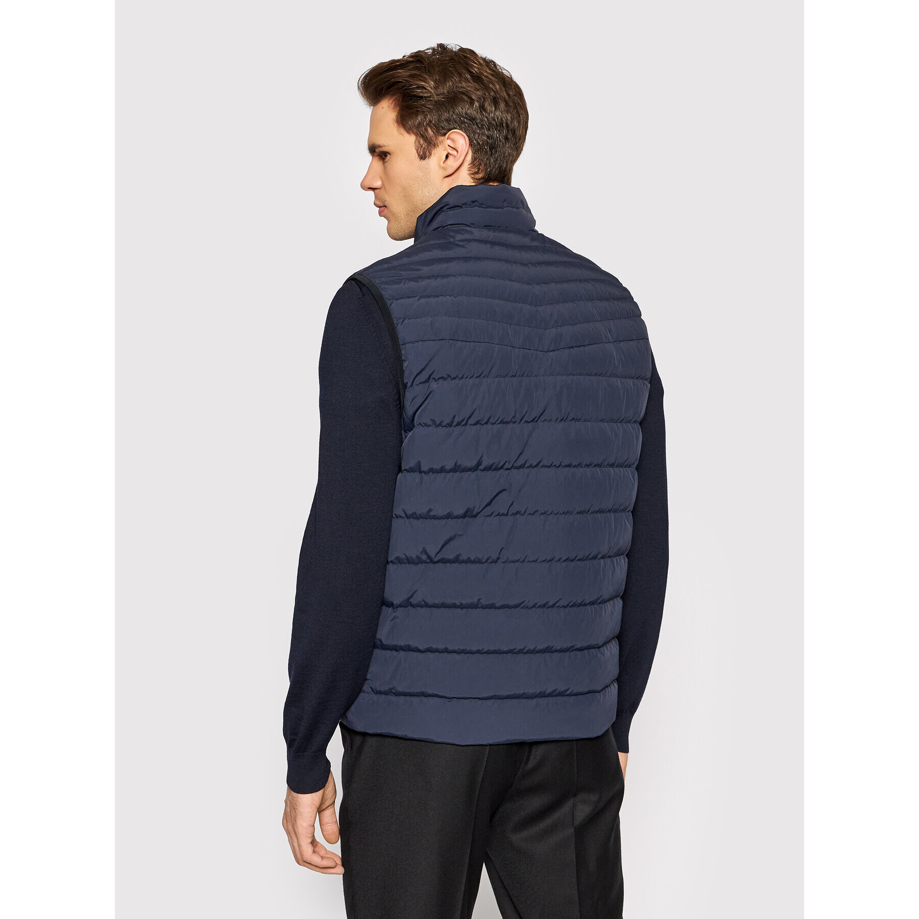 Boss Елек Oblu 50456017 Тъмносин Regular Fit - Pepit.bg