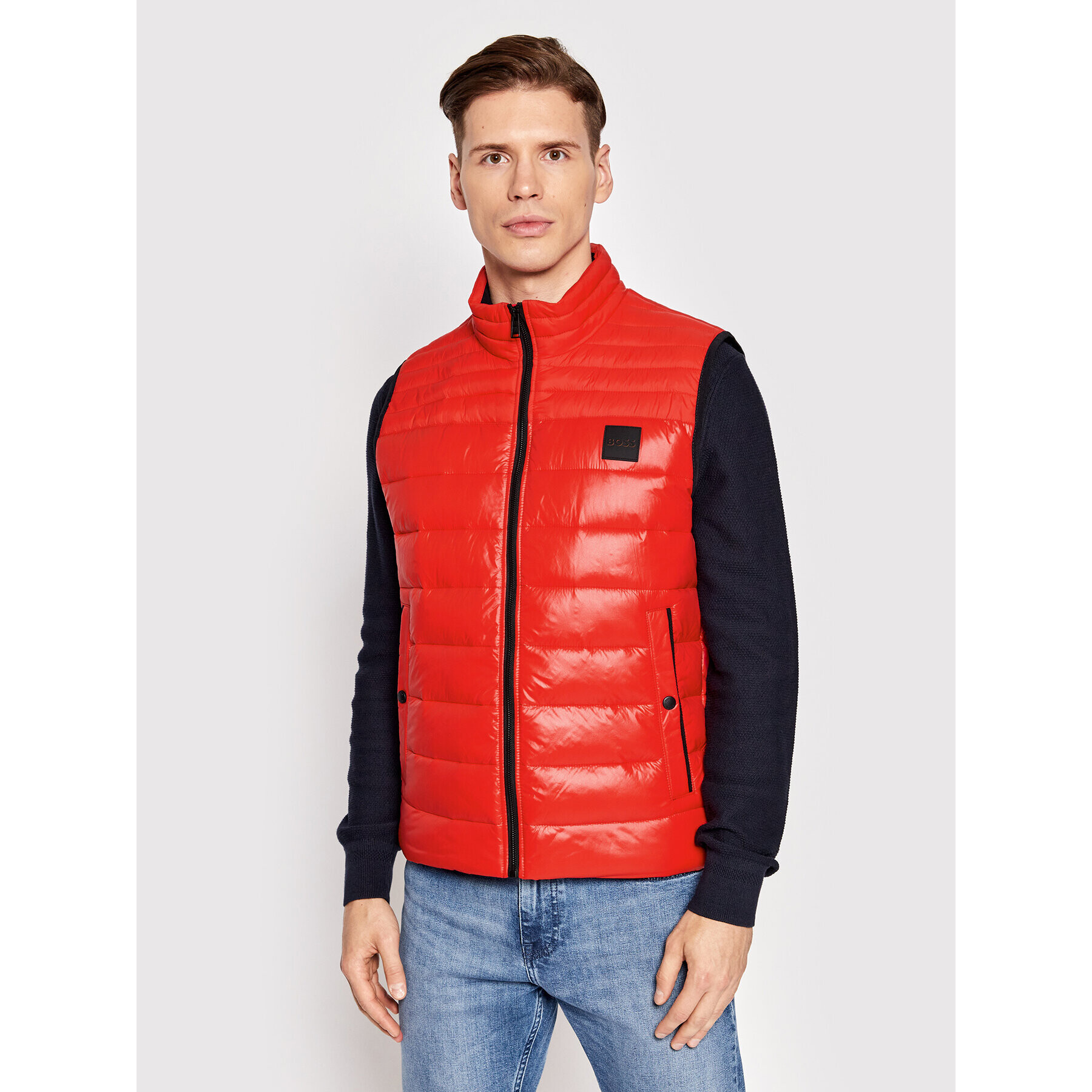 Boss Елек Odeno 50472861 Червен Regular Fit - Pepit.bg