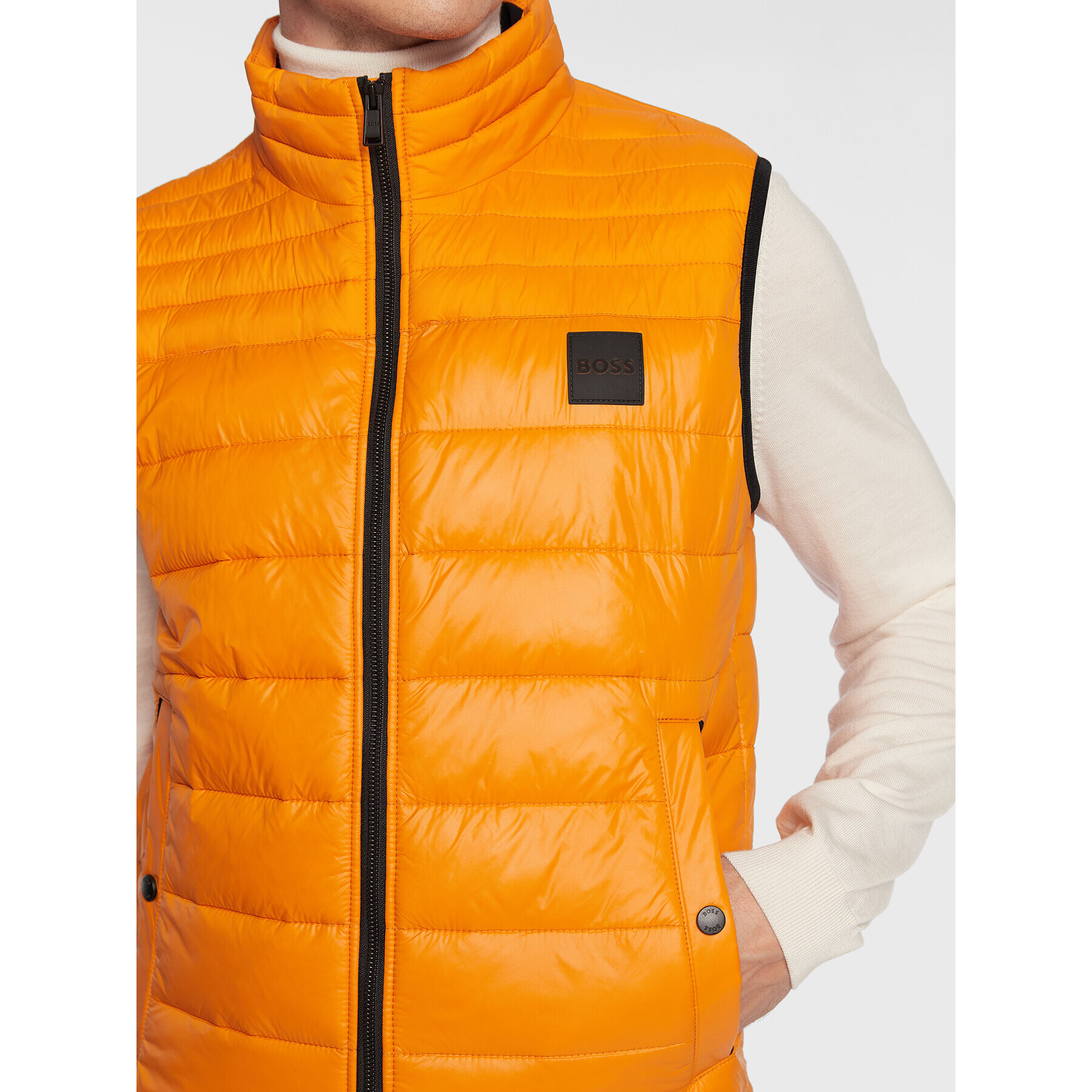 Boss Елек Odeno 50472861 Оранжев Regular Fit - Pepit.bg